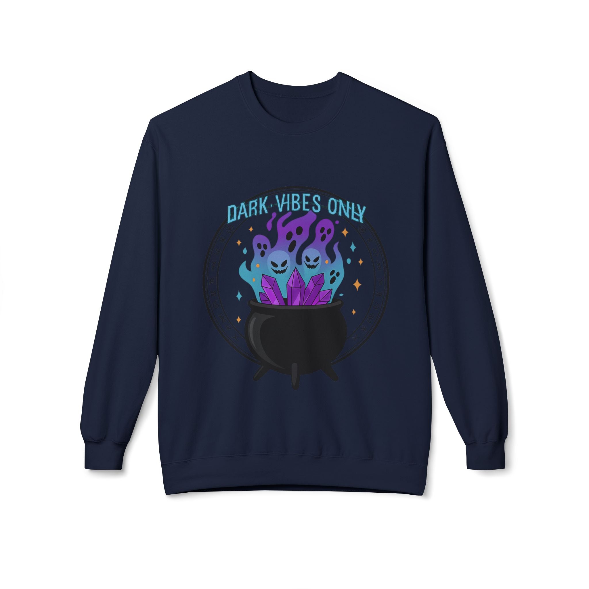 Dark Vibes Only 3.2 - Crewneck Unisex Sweatshirt - Cozy Halloween Apparel