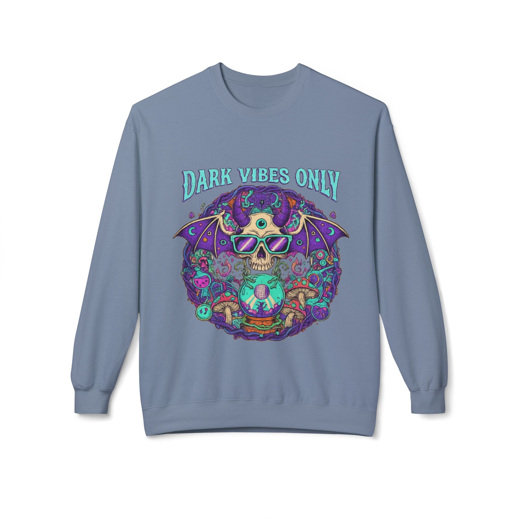 Dark Vibes Only 2 - Crewneck Unisex Sweatshirt - Cozy Halloween Apparel