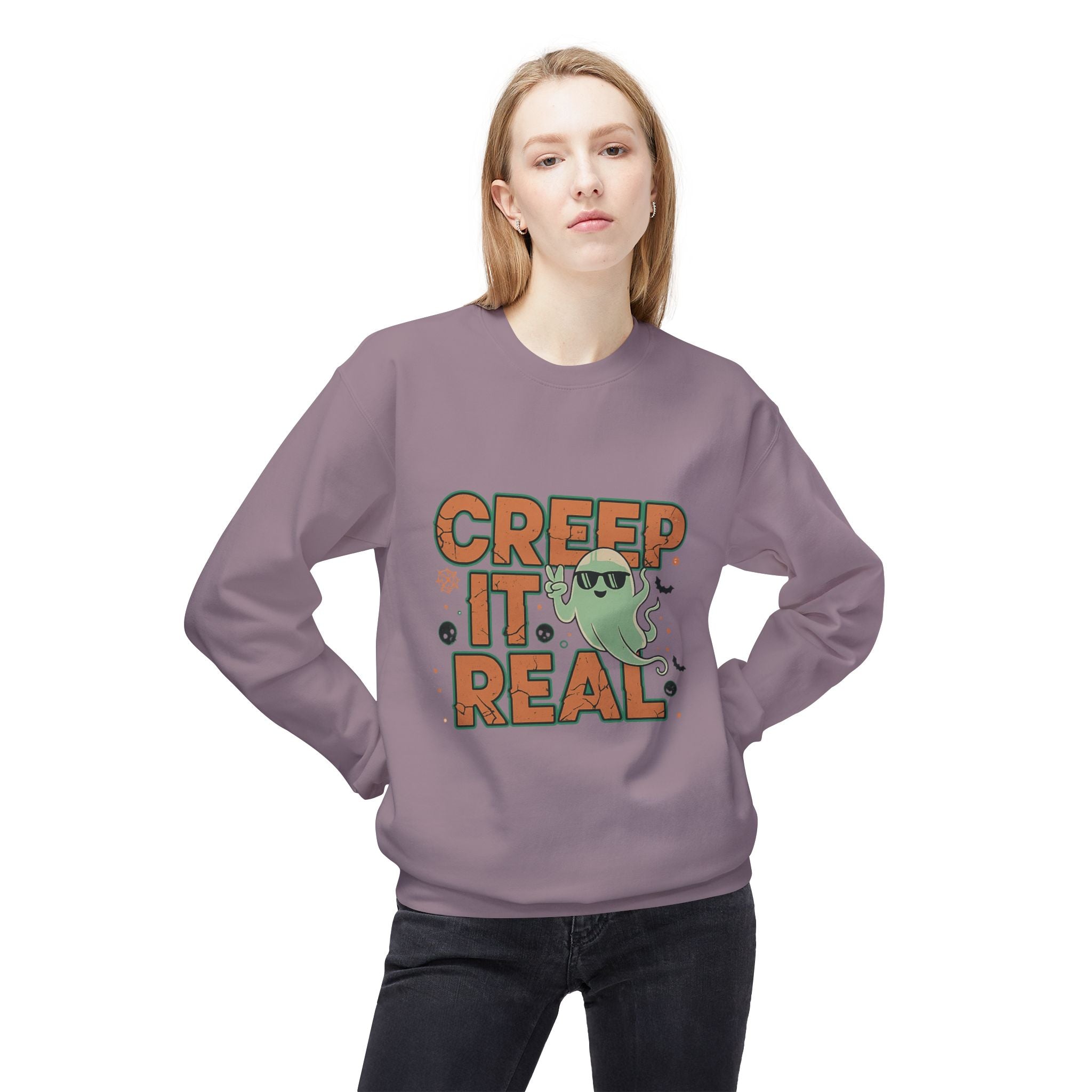 Creep It Real 2 - Crewneck Unisex Sweatshirt - Cozy Halloween Apparel
