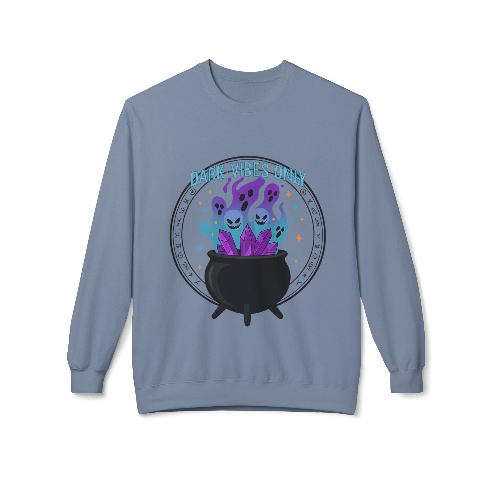 Dark Vibes Only 3.2 - Crewneck Unisex Sweatshirt - Cozy Halloween Apparel