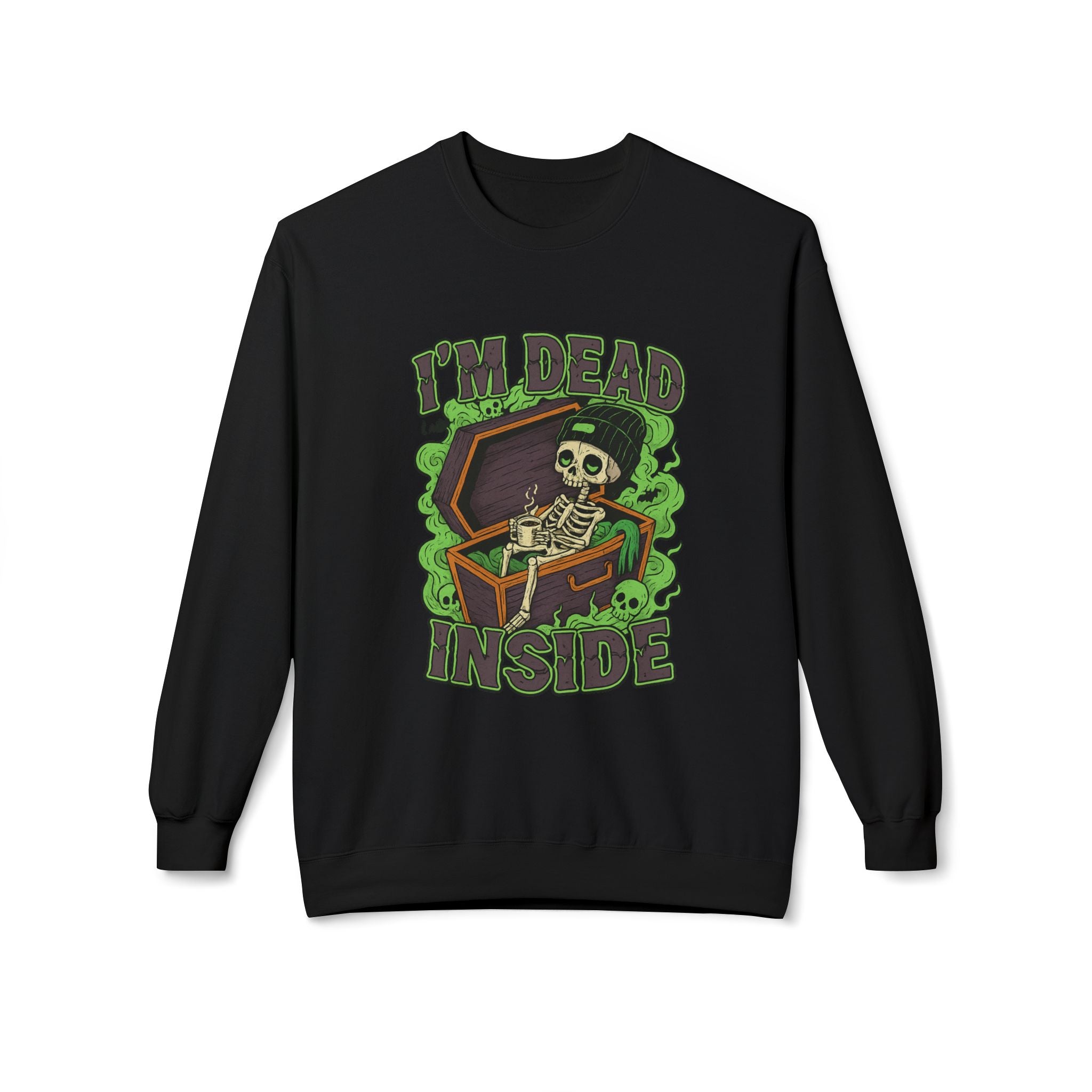 I'm Dead Inside 2- Crewneck Unisex Sweatshirt - Cozy Halloween Apparel