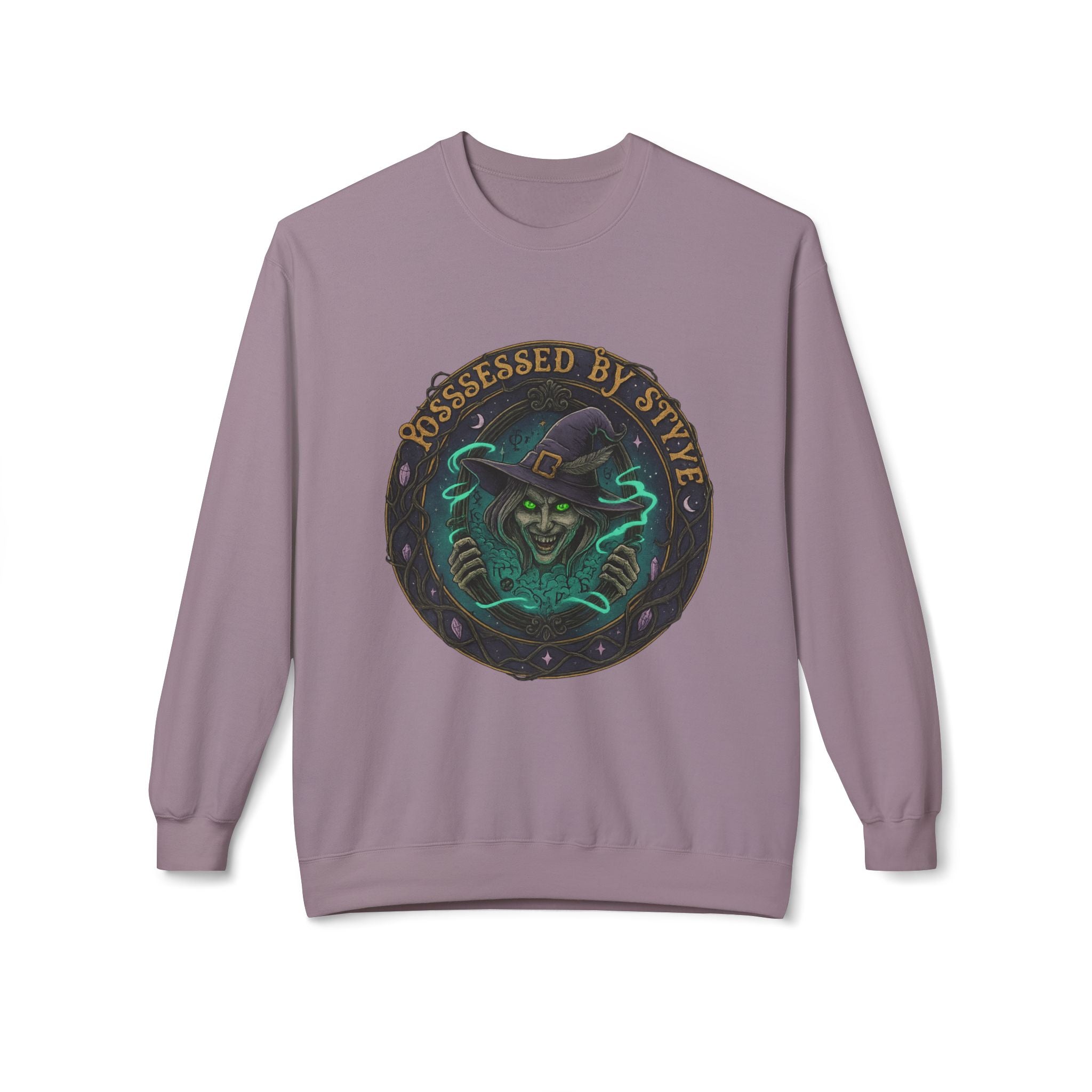 Possessed by Style 3 - Crewneck Unisex Sweatshirt - Cozy Halloween Apparel