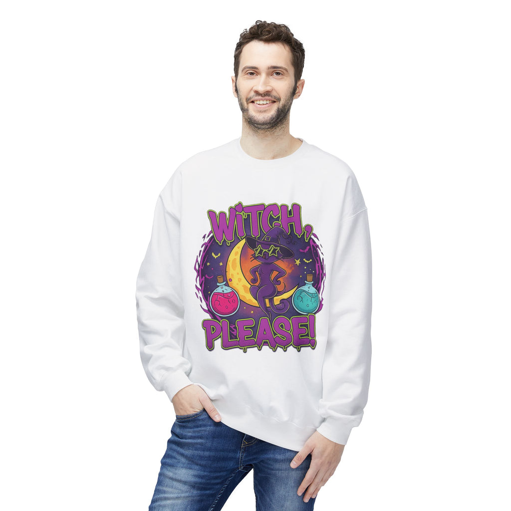 Witch, Please! 3 - Crewneck Unisex Sweatshirt - Cozy Halloween Apparel