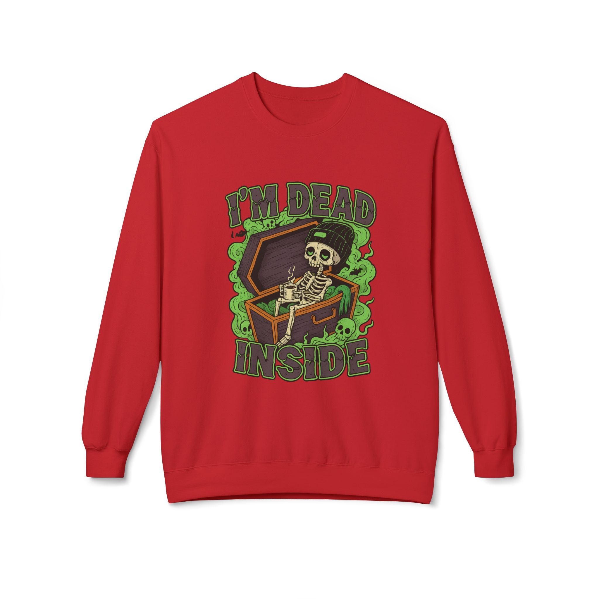 I'm Dead Inside 2- Crewneck Unisex Sweatshirt - Cozy Halloween Apparel