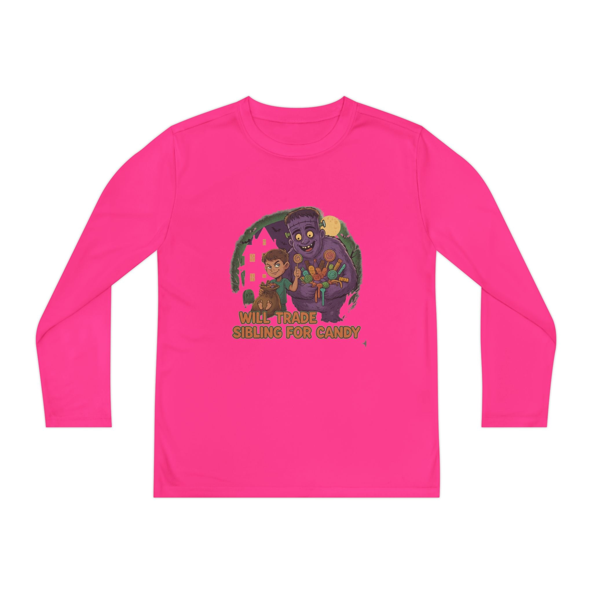 Will Trade Sibling for Candy 1 - Youth Long Sleeve Competitor Tee