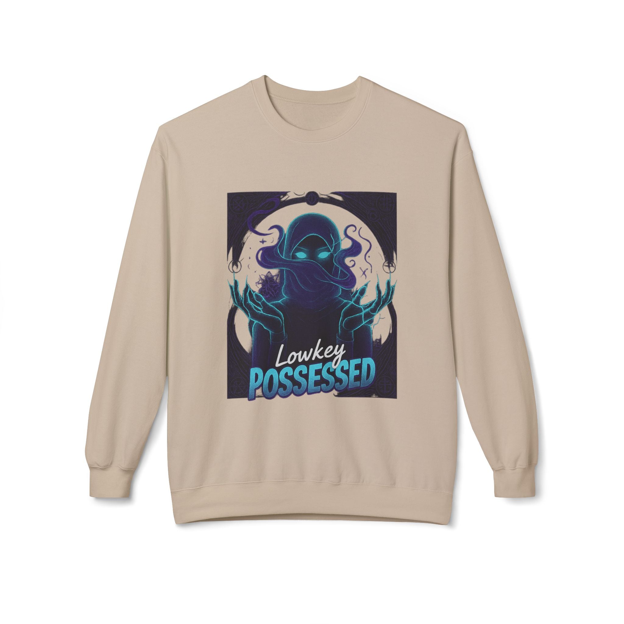 Lowkey Possessed 3 - Crewneck Unisex Sweatshirt - Cozy Halloween Apparel