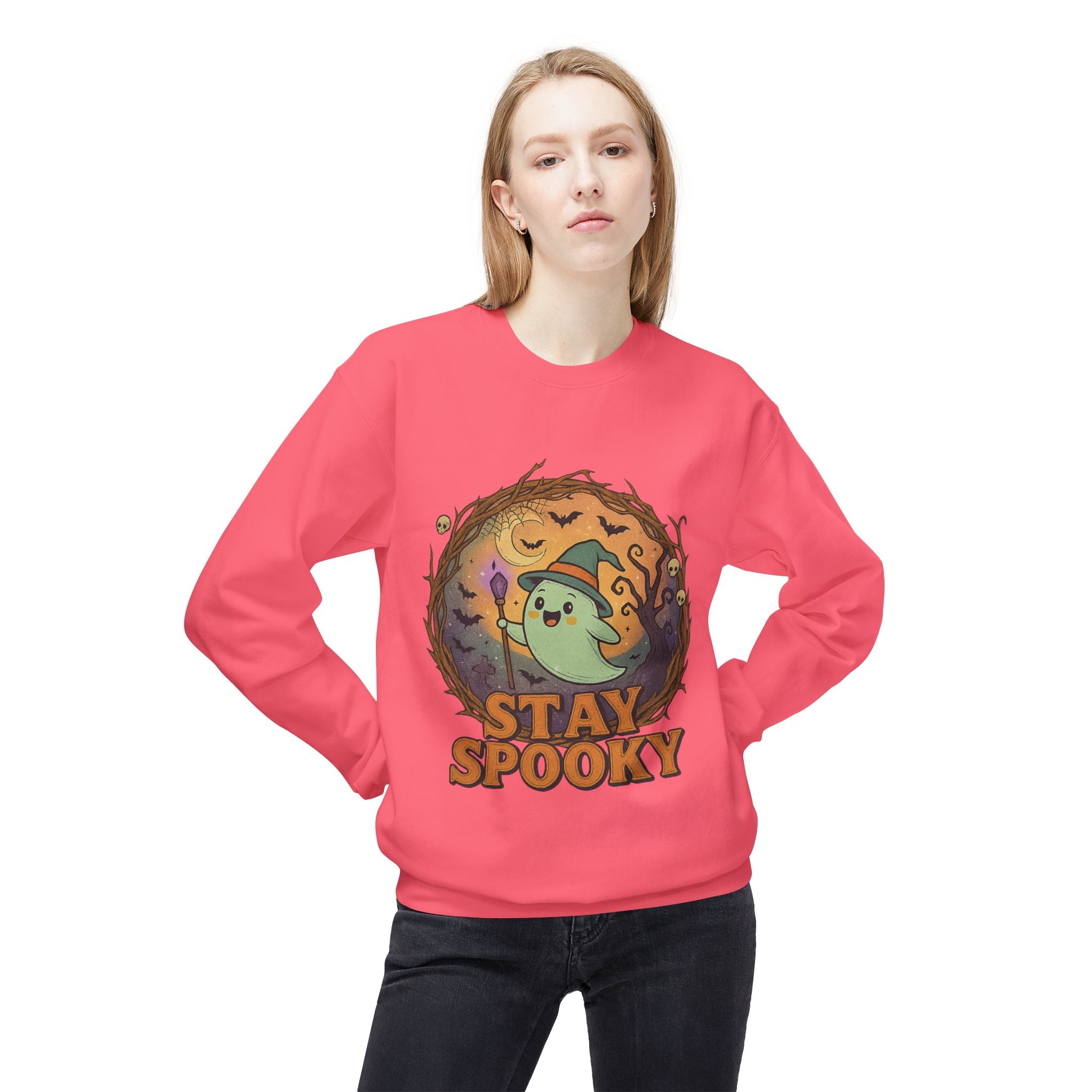 Stay Spooky 2 - Crewneck Unisex Sweatshirt - Cozy Halloween Apparel