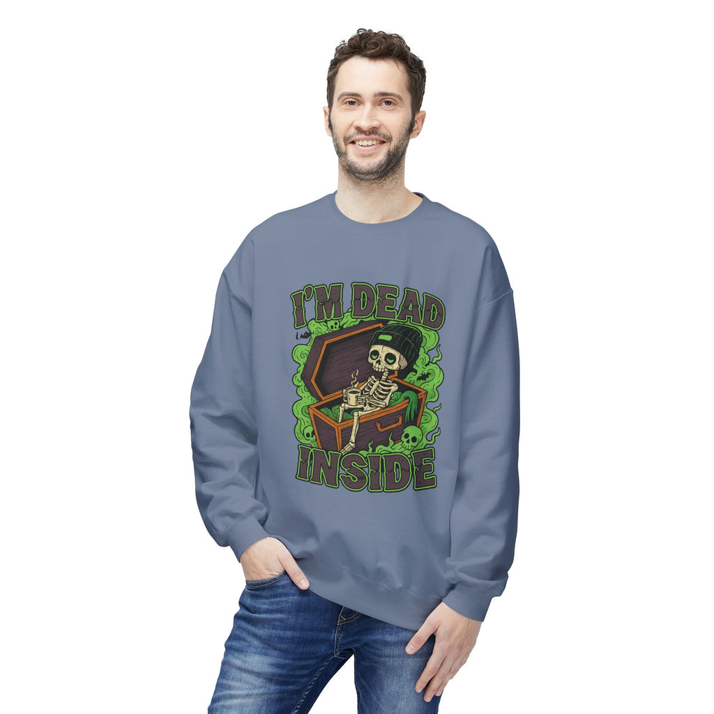 I'm Dead Inside 2- Crewneck Unisex Sweatshirt - Cozy Halloween Apparel