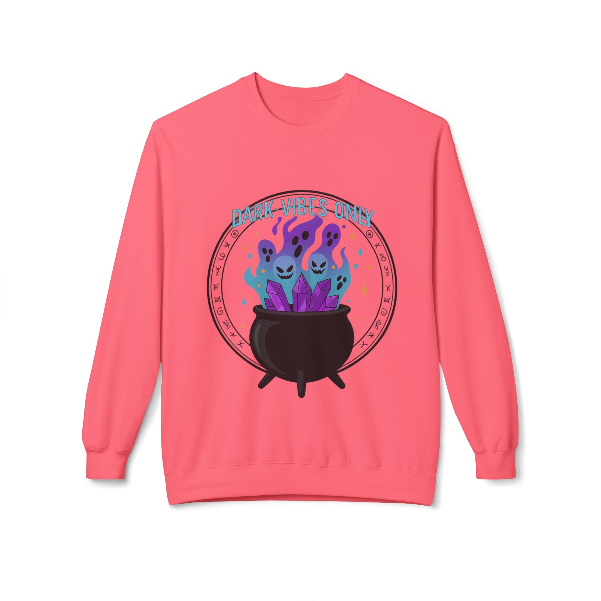 Dark Vibes Only 3.2 - Crewneck Unisex Sweatshirt - Cozy Halloween Apparel