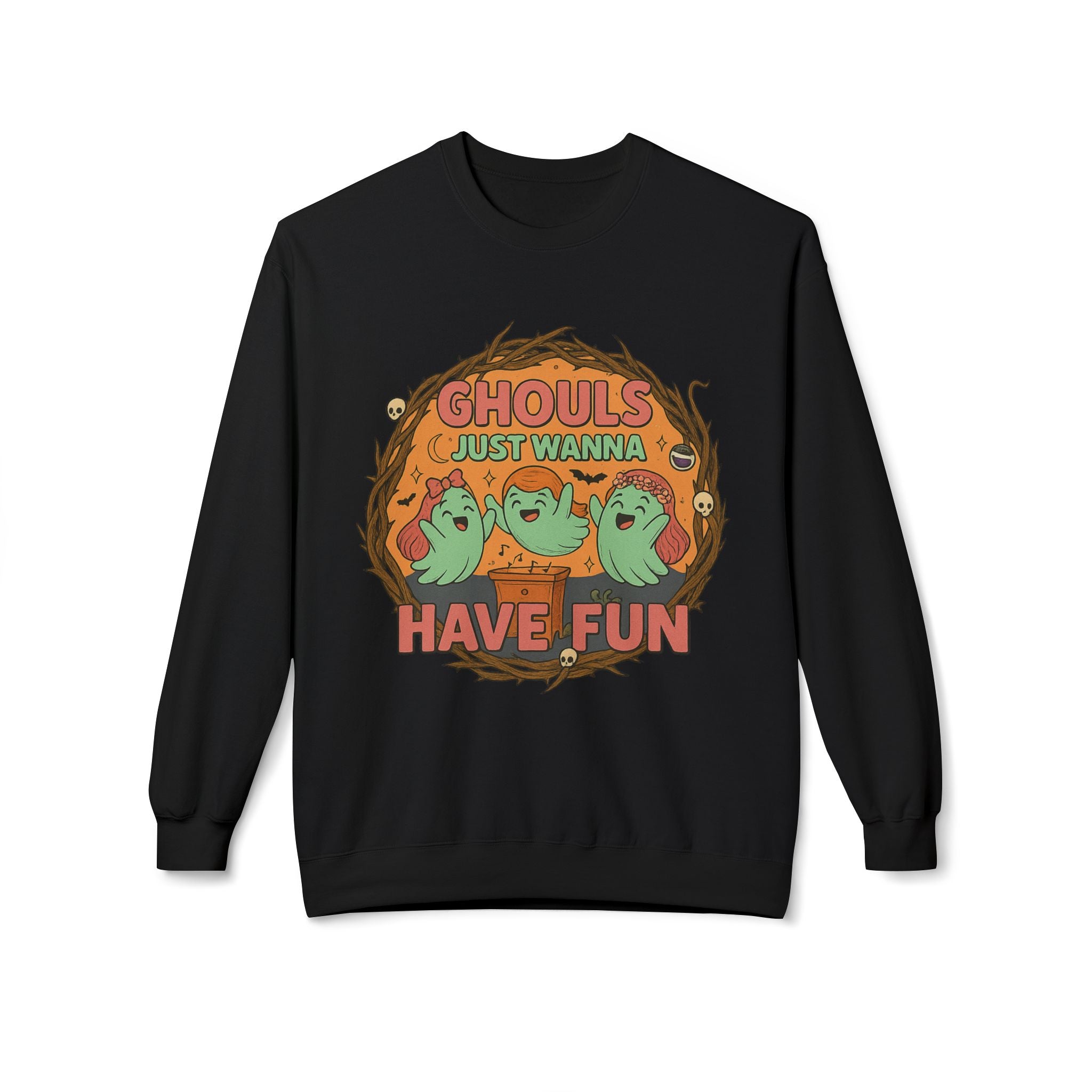 Ghouls Just Wanna Have Fun 2 - Crewneck Unisex Sweatshirt - Cozy Halloween Apparel