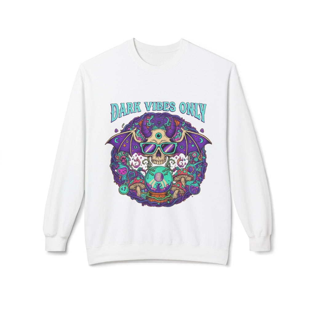 Dark Vibes Only 2 - Crewneck Unisex Sweatshirt - Cozy Halloween Apparel