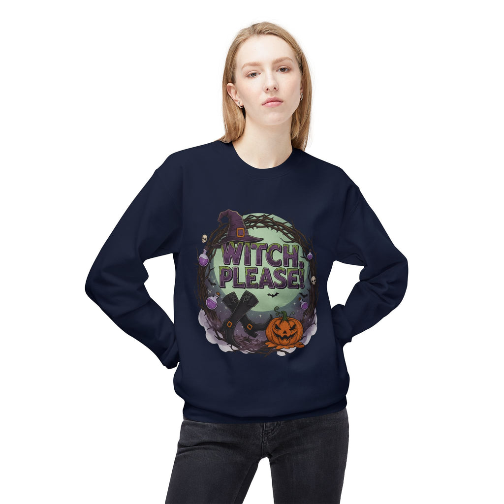 Witch, Please! 1 - Crewneck Unisex Sweatshirt - Cozy Halloween Apparel
