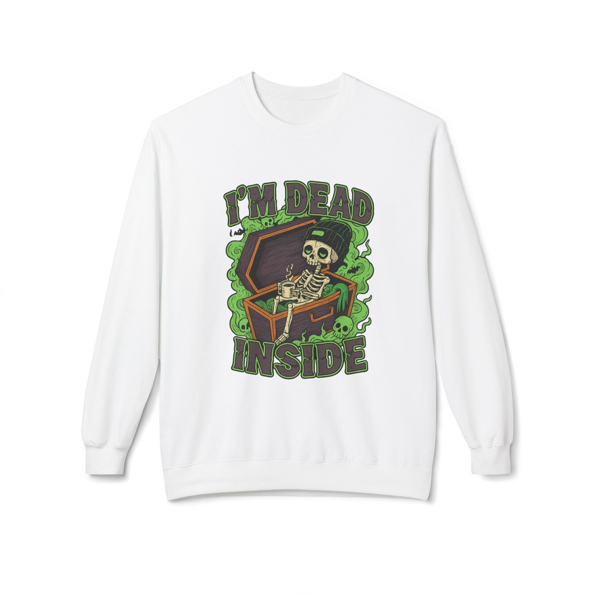 I'm Dead Inside 2- Crewneck Unisex Sweatshirt - Cozy Halloween Apparel