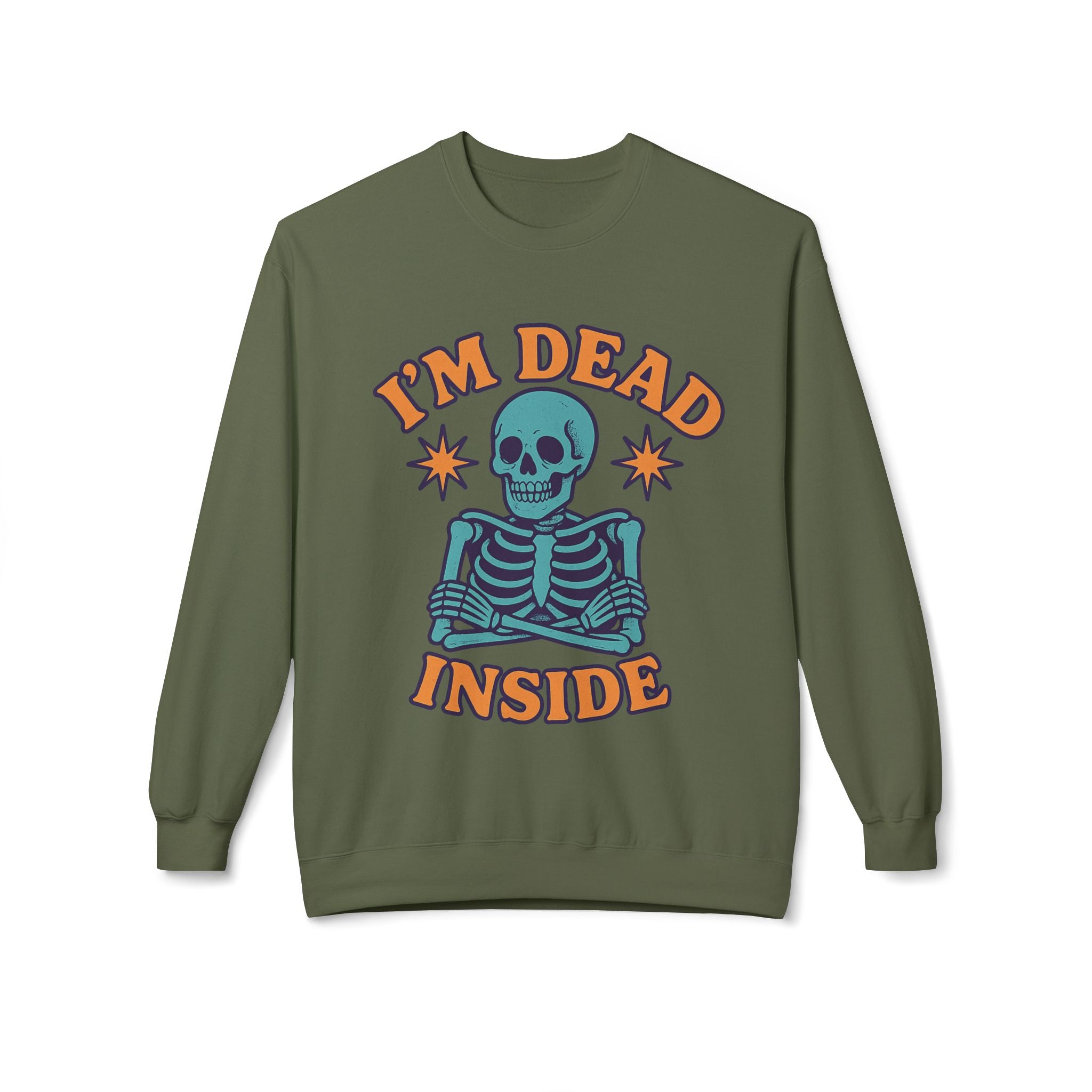 I'm Dead Inside 1 - Crewneck Unisex Sweatshirt - Cozy Halloween Apparel