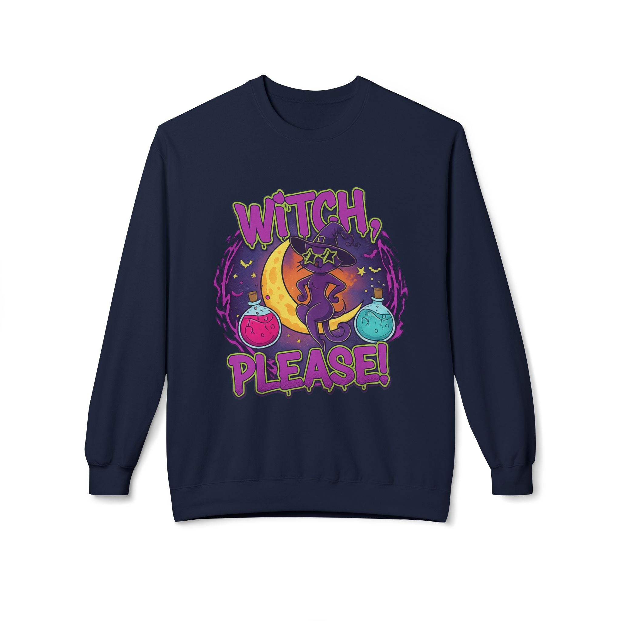 Witch, Please! 3 - Crewneck Unisex Sweatshirt - Cozy Halloween Apparel