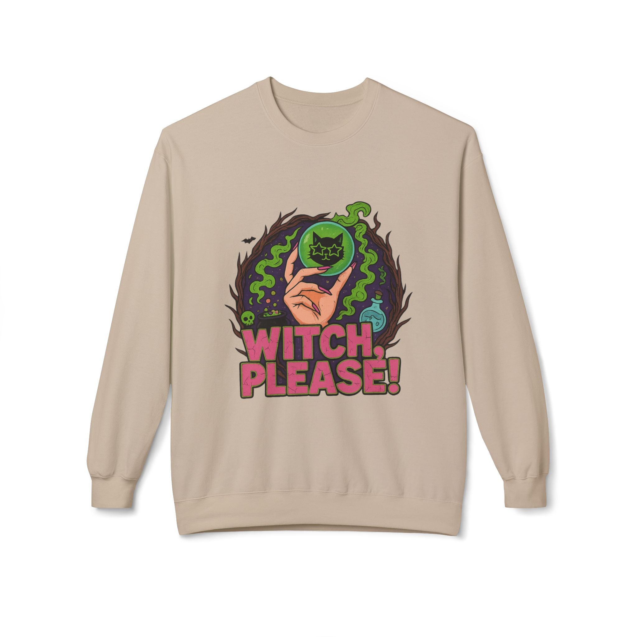 Witch, Please! 2 - Crewneck Unisex Sweatshirt - Cozy Halloween Apparel