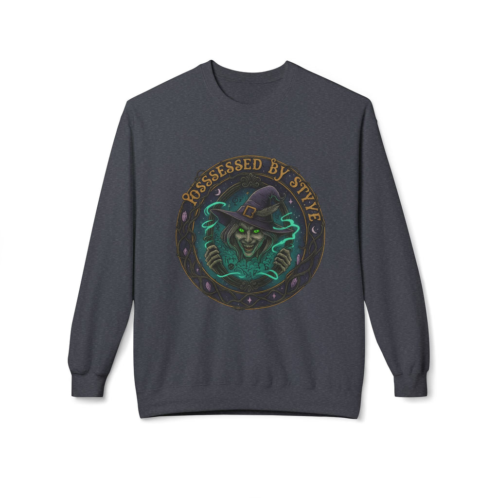 Possessed by Style 3 - Crewneck Unisex Sweatshirt - Cozy Halloween Apparel