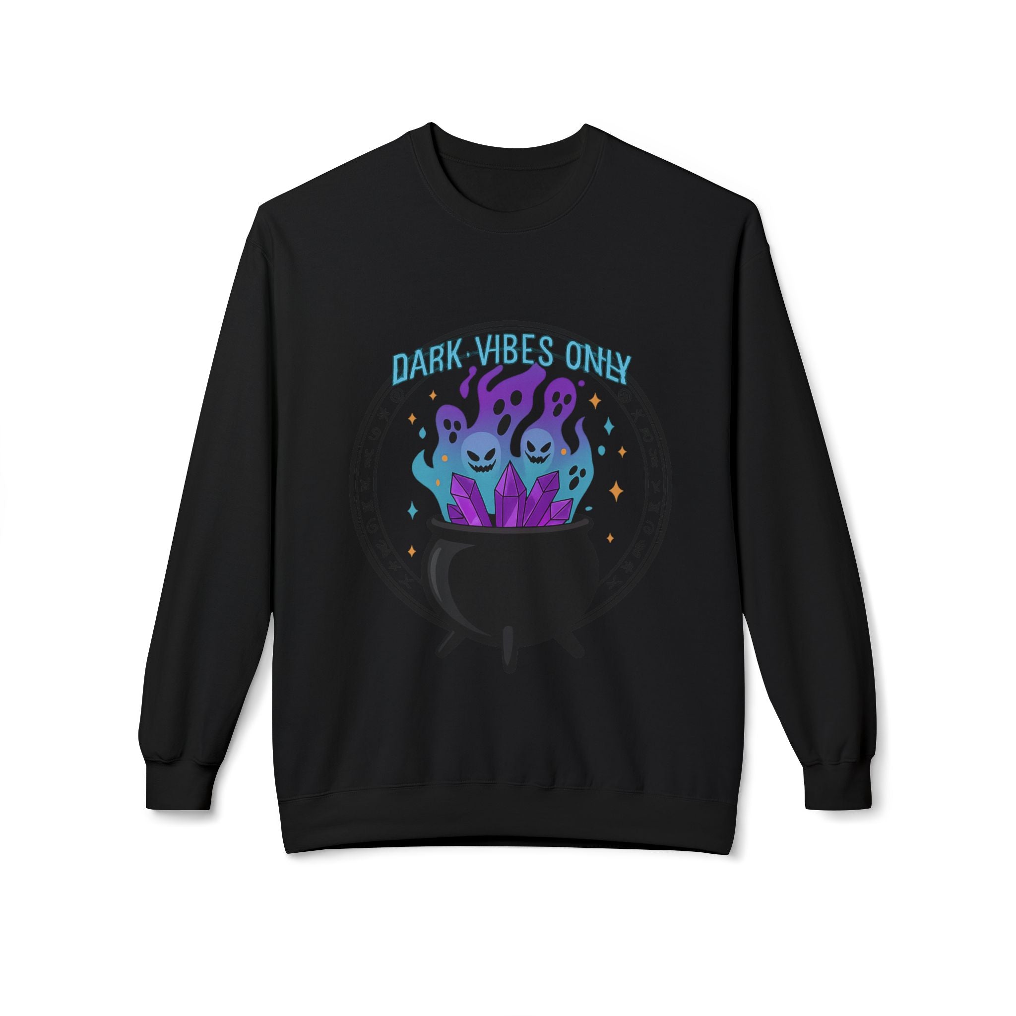 Dark Vibes Only 3.2 - Crewneck Unisex Sweatshirt - Cozy Halloween Apparel