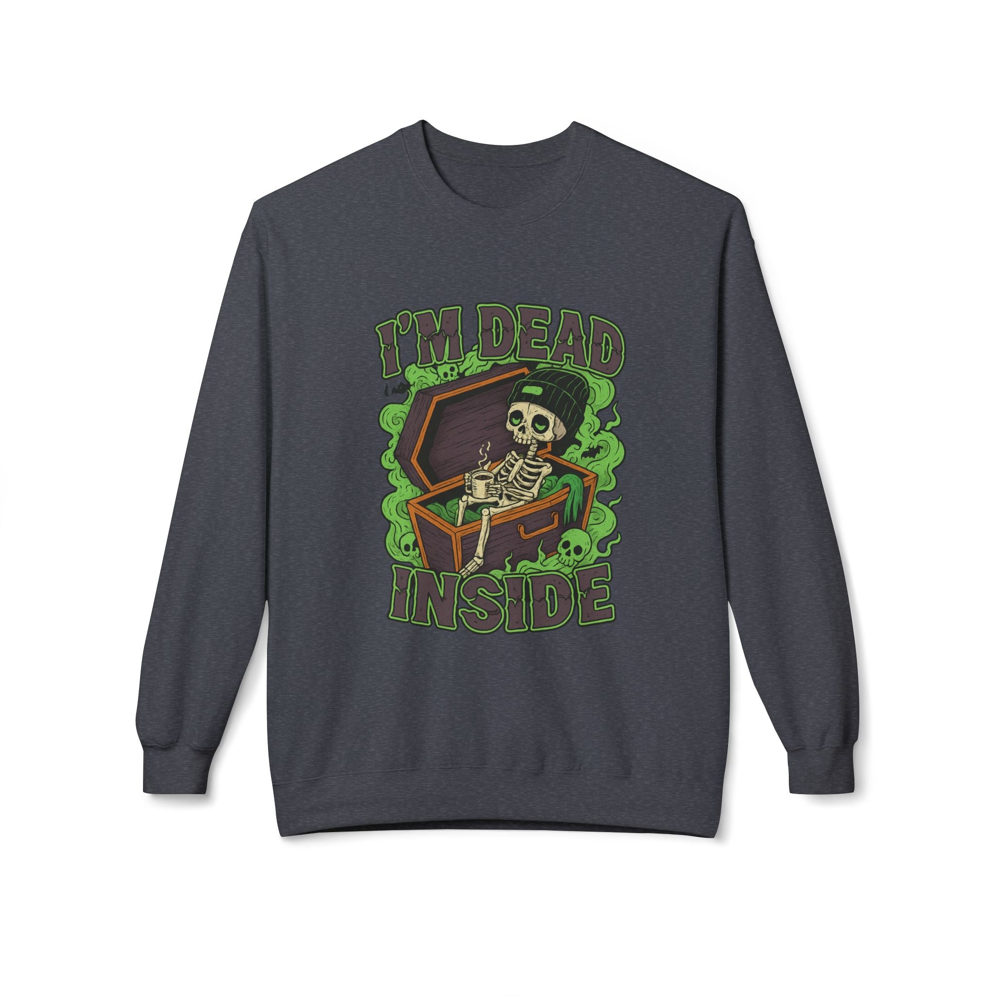 I'm Dead Inside 2- Crewneck Unisex Sweatshirt - Cozy Halloween Apparel