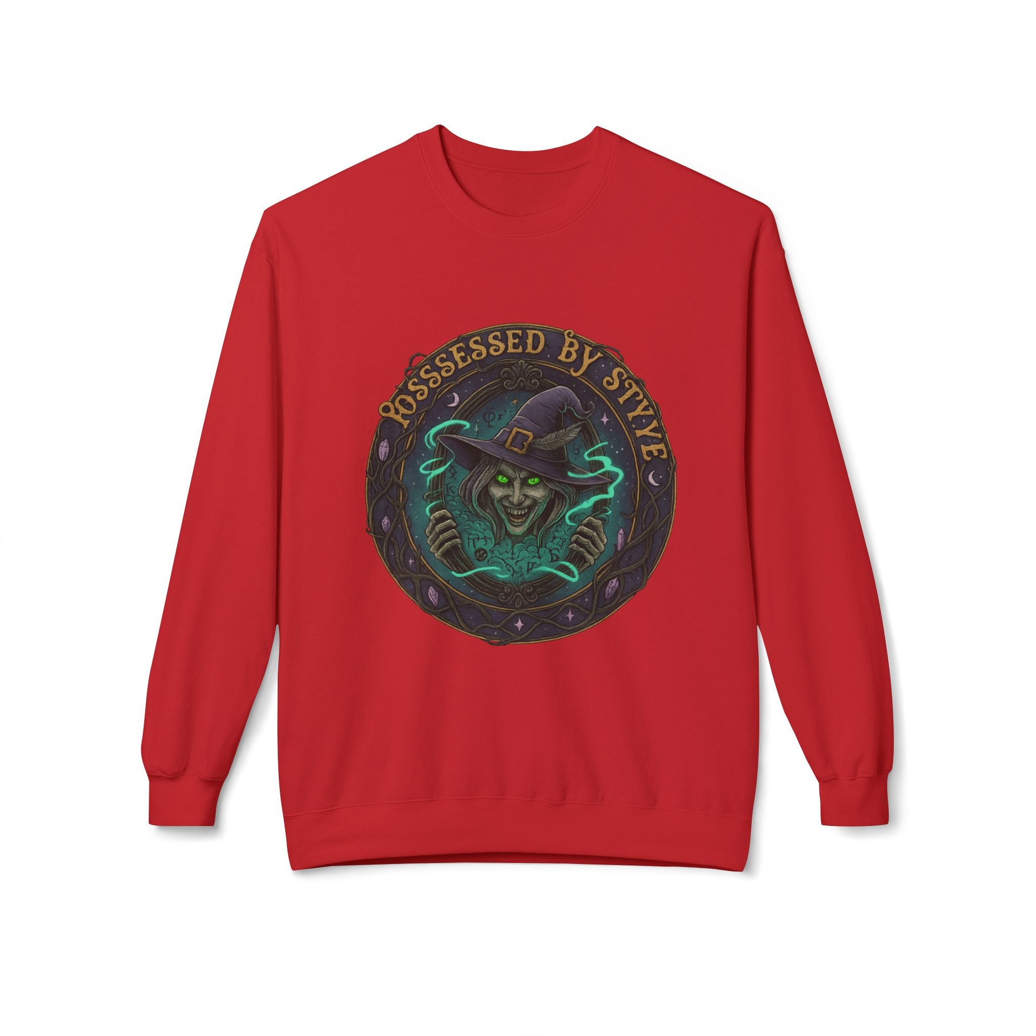 Possessed by Style 3 - Crewneck Unisex Sweatshirt - Cozy Halloween Apparel