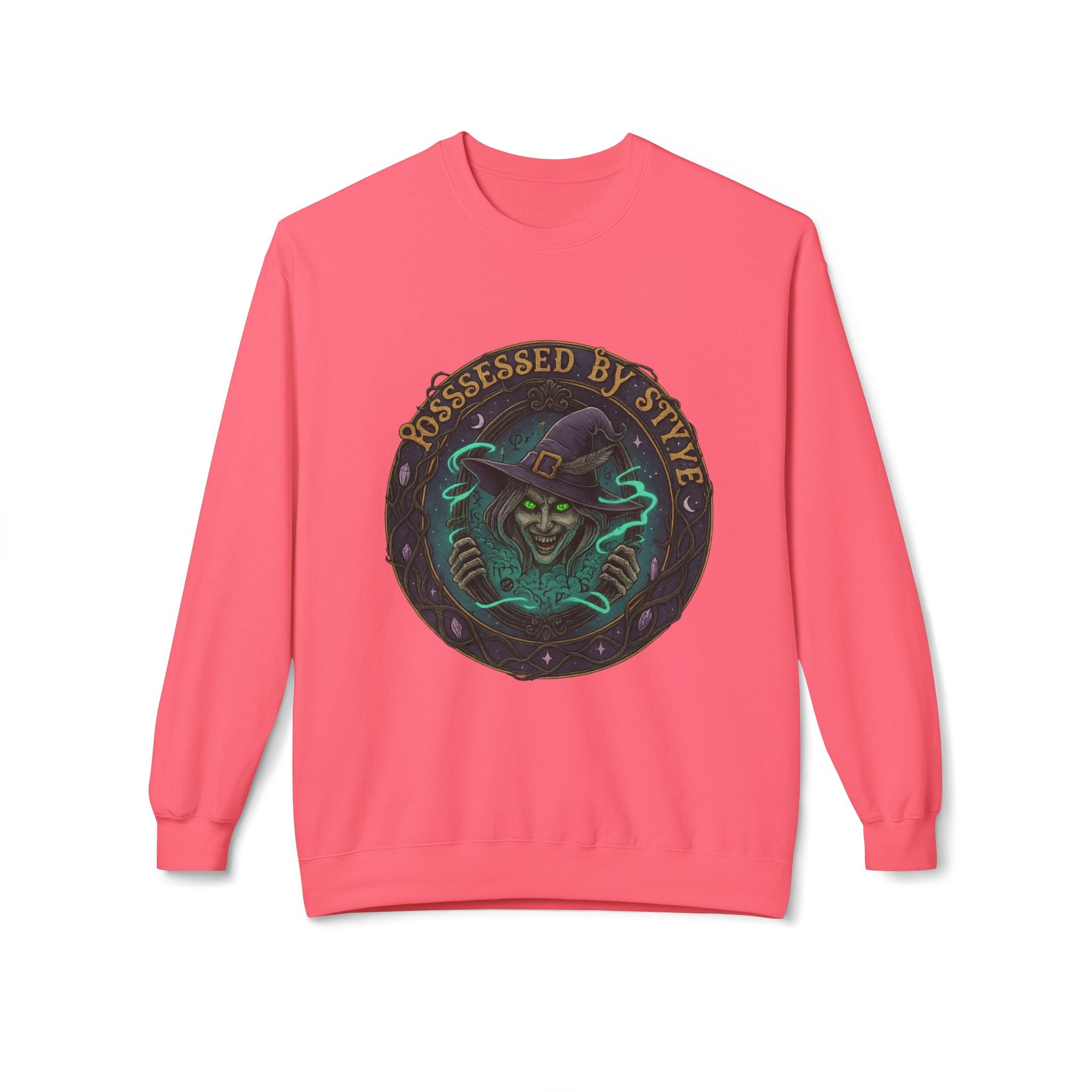 Possessed by Style 3 - Crewneck Unisex Sweatshirt - Cozy Halloween Apparel