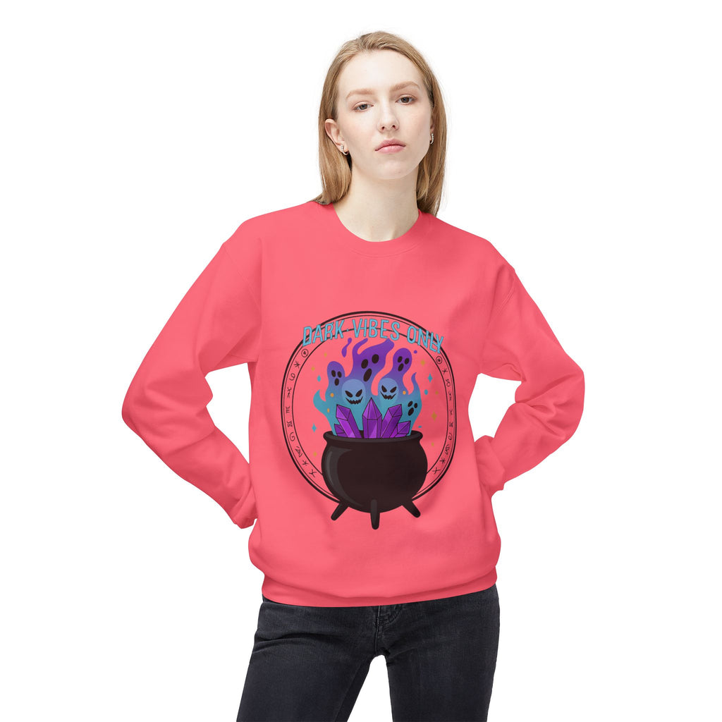 Dark Vibes Only 3.2 - Crewneck Unisex Sweatshirt - Cozy Halloween Apparel