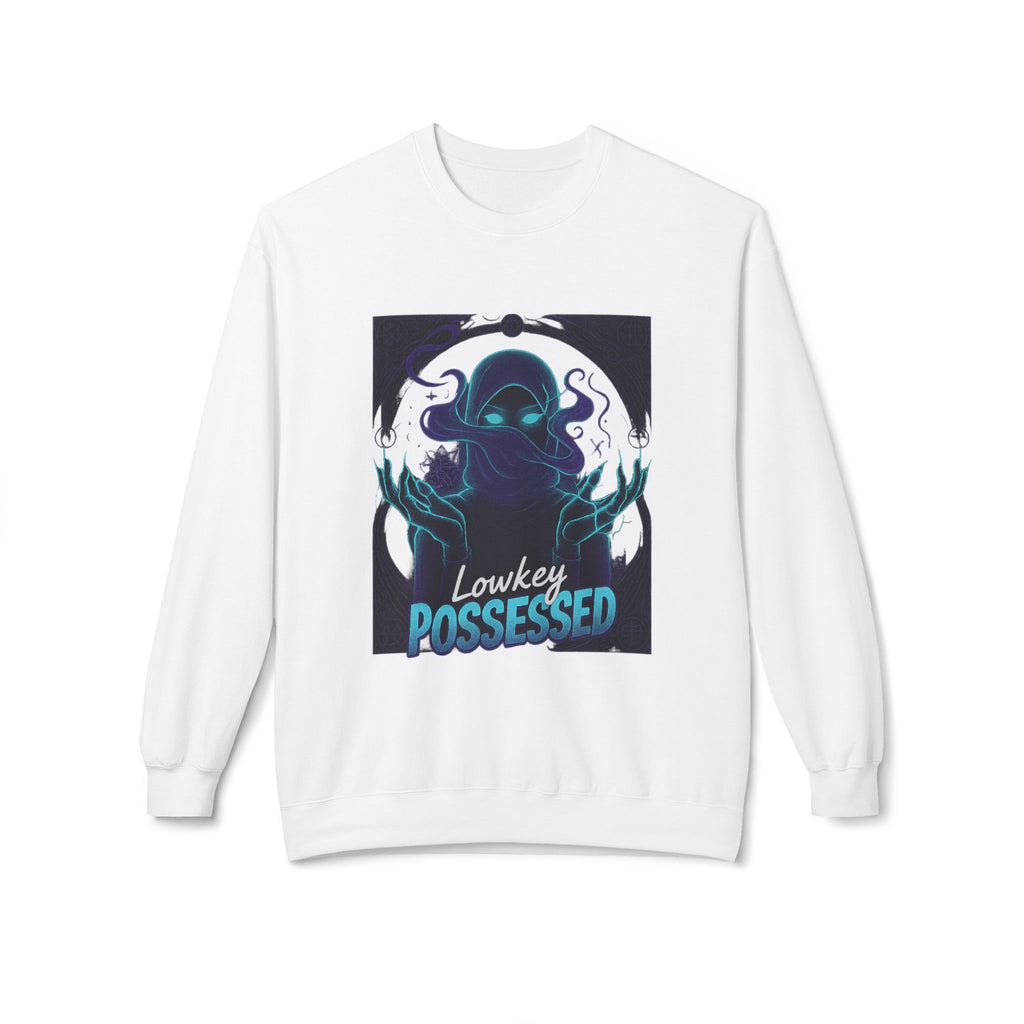 Lowkey Possessed 3 - Crewneck Unisex Sweatshirt - Cozy Halloween Apparel