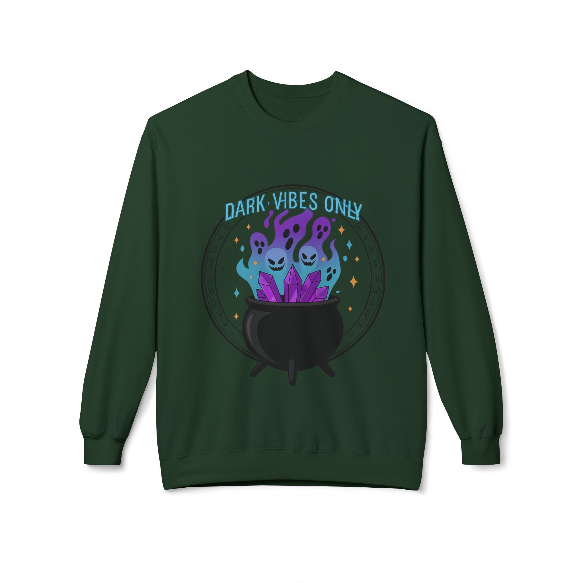 Dark Vibes Only 3.2 - Crewneck Unisex Sweatshirt - Cozy Halloween Apparel