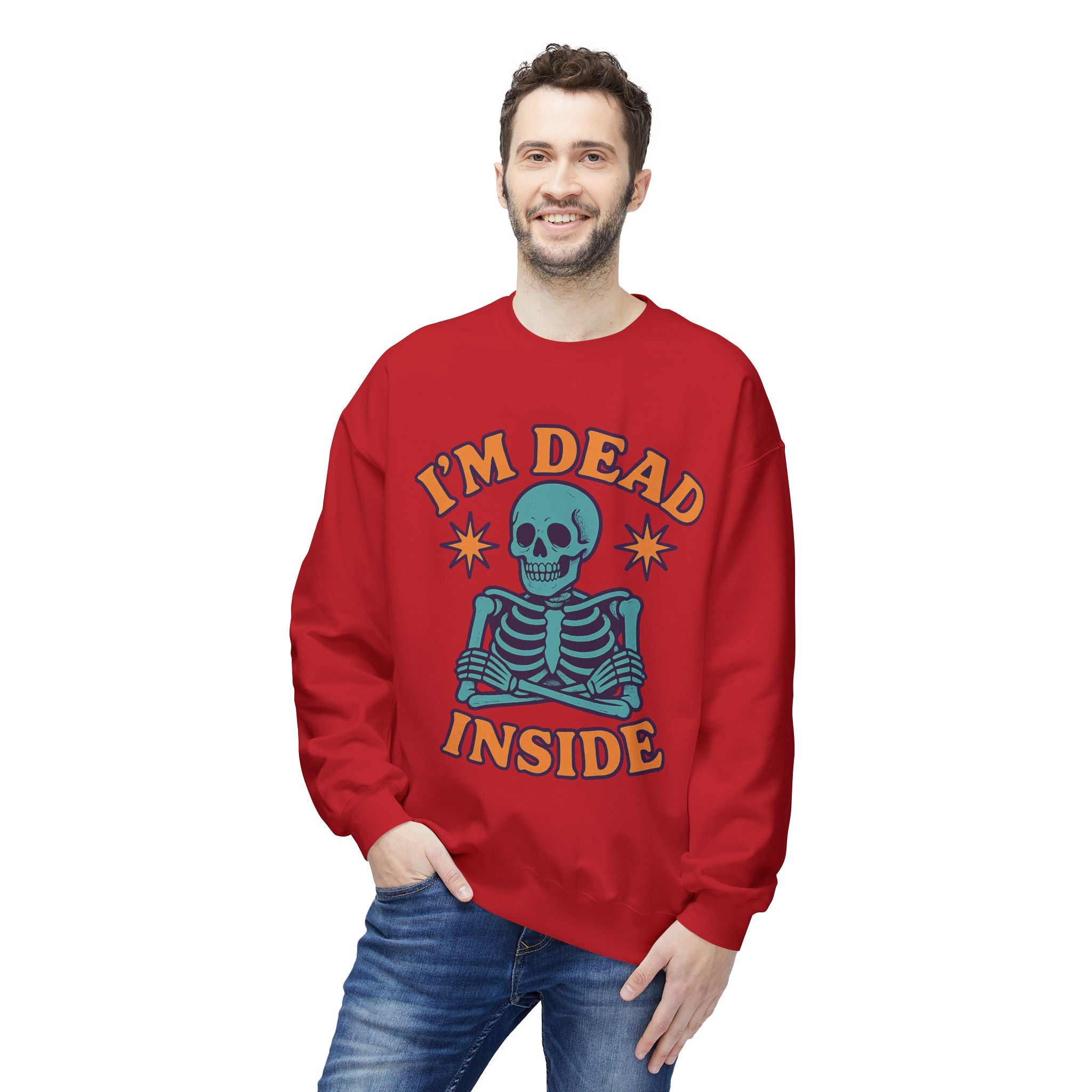 I'm Dead Inside 1 - Crewneck Unisex Sweatshirt - Cozy Halloween Apparel