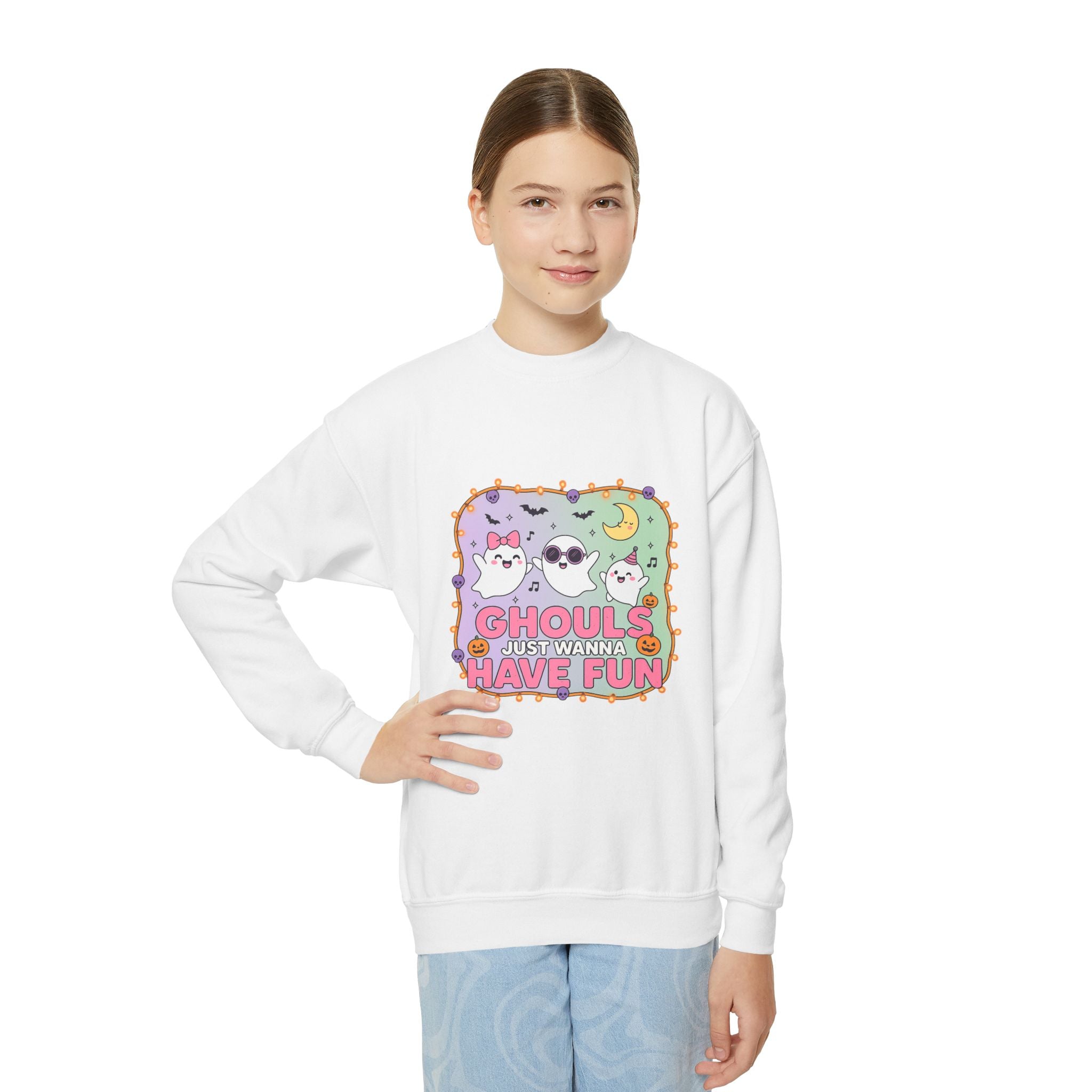 KIDS Ghouls Just Wanna Have Fun, Fun Halloween Sweatshirt, Cute Kids Sweatshirt