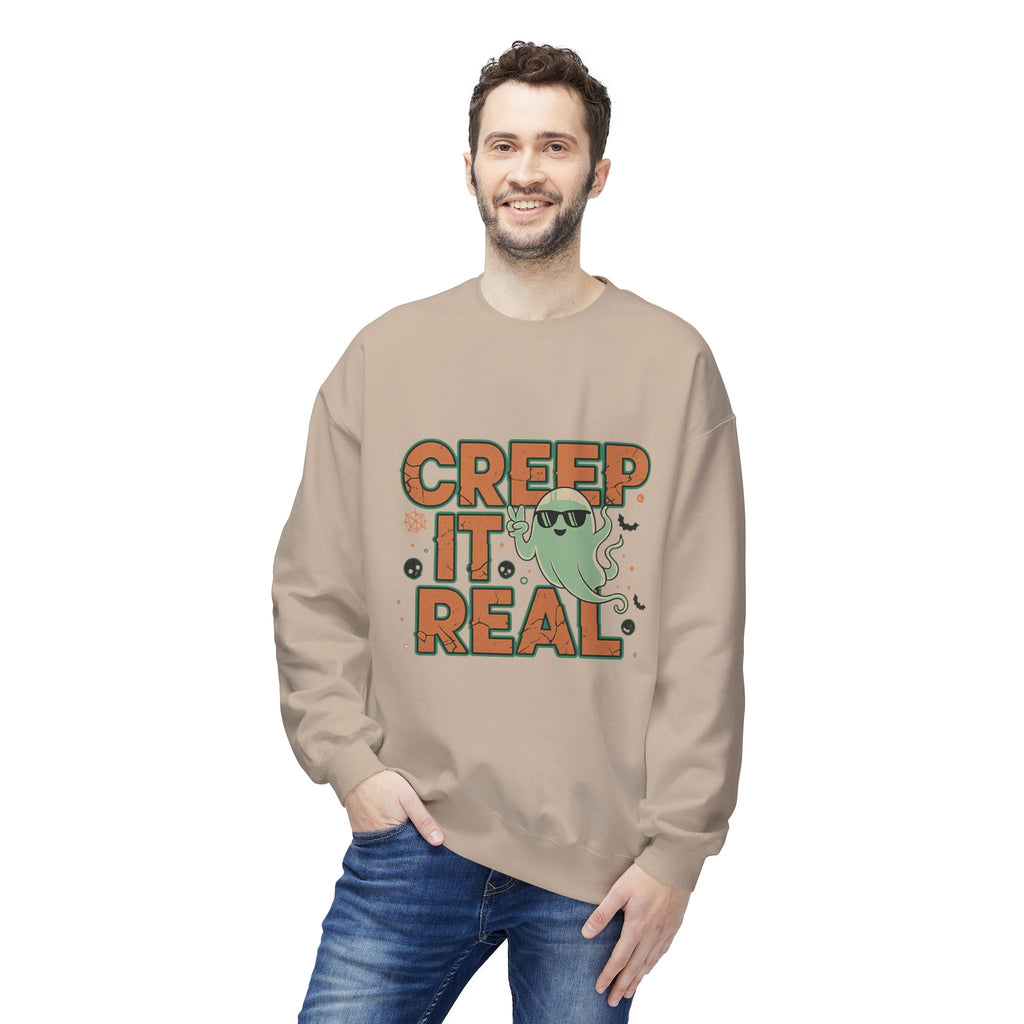 Creep It Real 2 - Crewneck Unisex Sweatshirt - Cozy Halloween Apparel