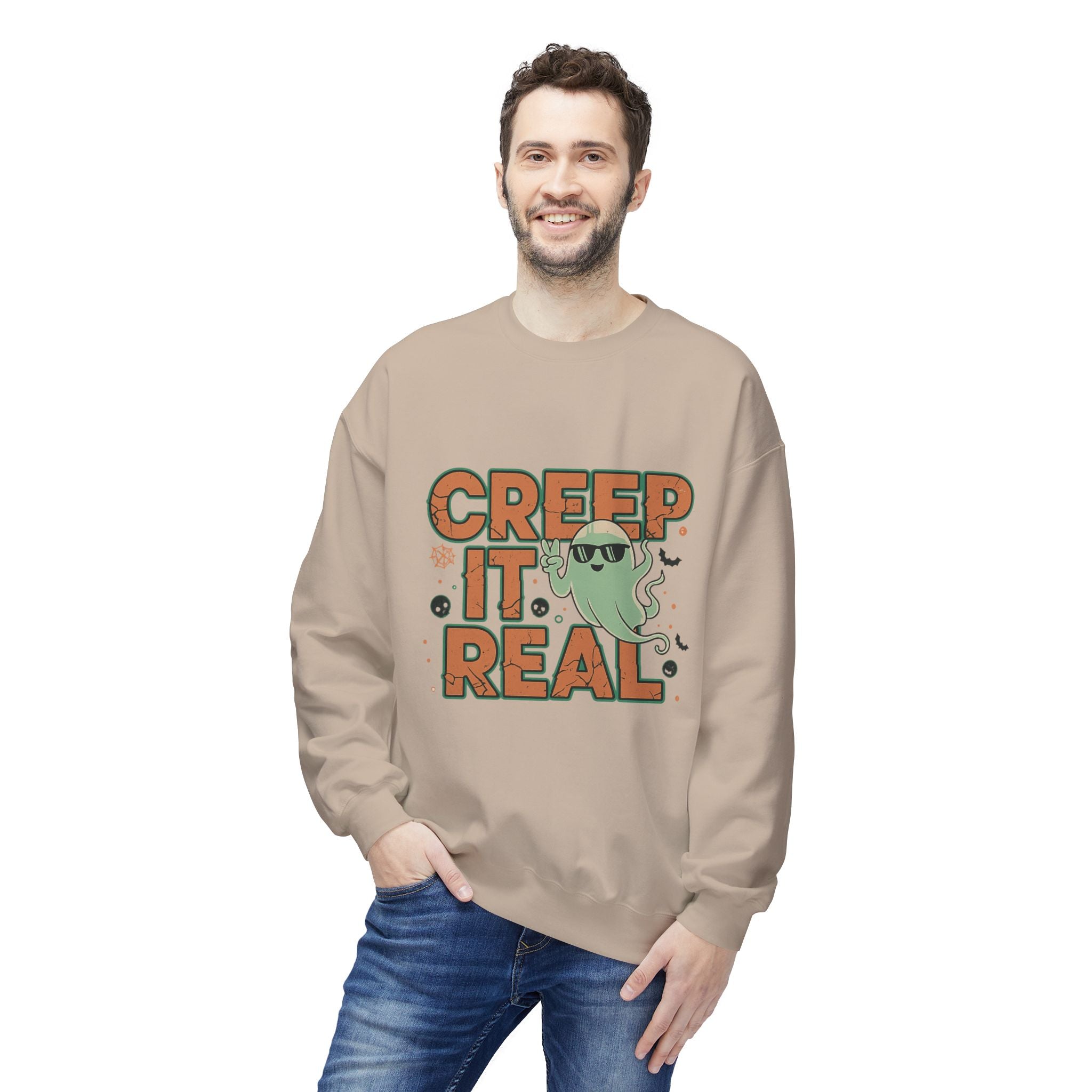 Creep It Real 2 - Crewneck Unisex Sweatshirt - Cozy Halloween Apparel