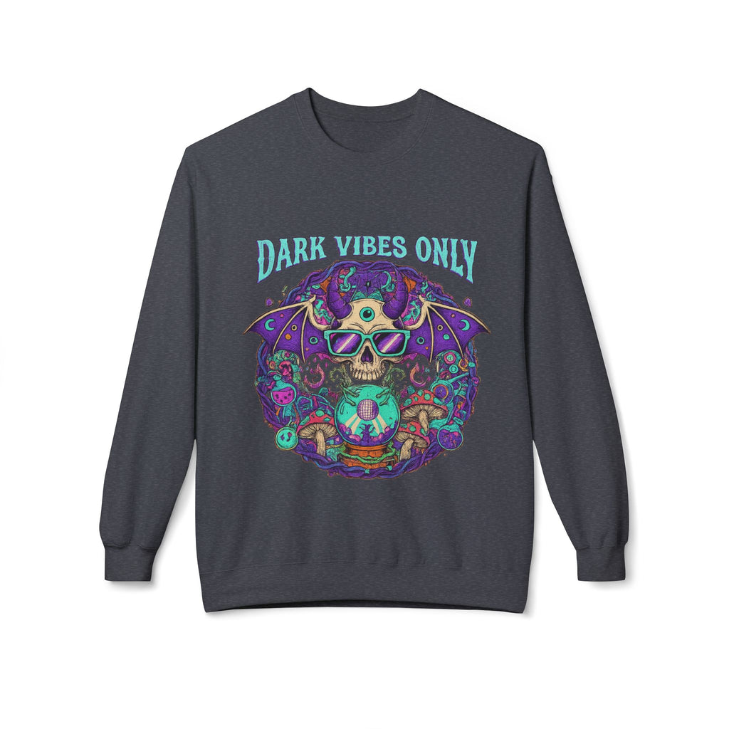 Dark Vibes Only 2 - Crewneck Unisex Sweatshirt - Cozy Halloween Apparel