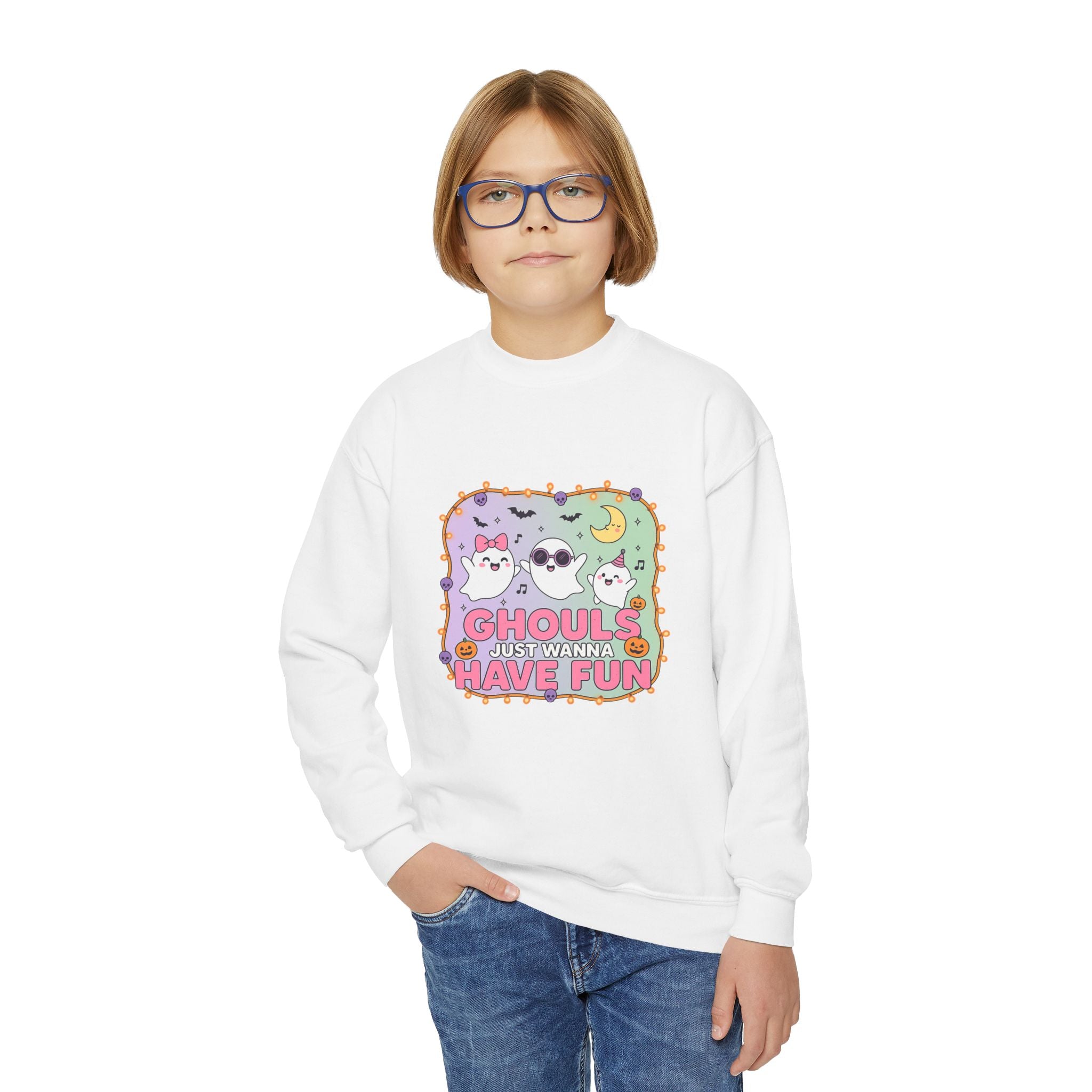 KIDS Ghouls Just Wanna Have Fun, Fun Halloween Sweatshirt, Cute Kids Sweatshirt
