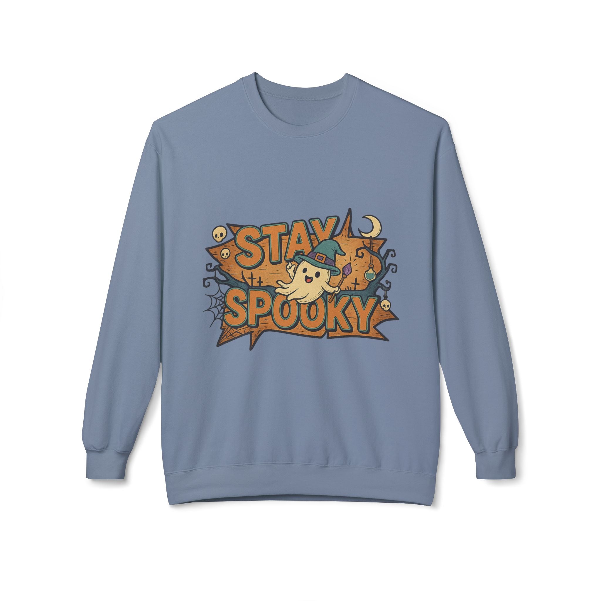 Stay Spooky 1 - Crewneck Unisex Sweatshirt - Cozy Halloween Apparel