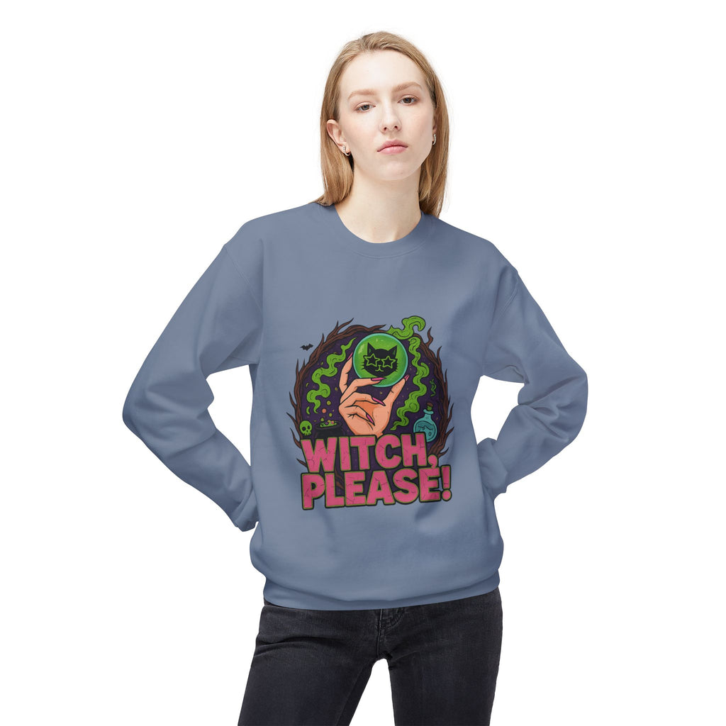 Witch, Please! 2 - Crewneck Unisex Sweatshirt - Cozy Halloween Apparel