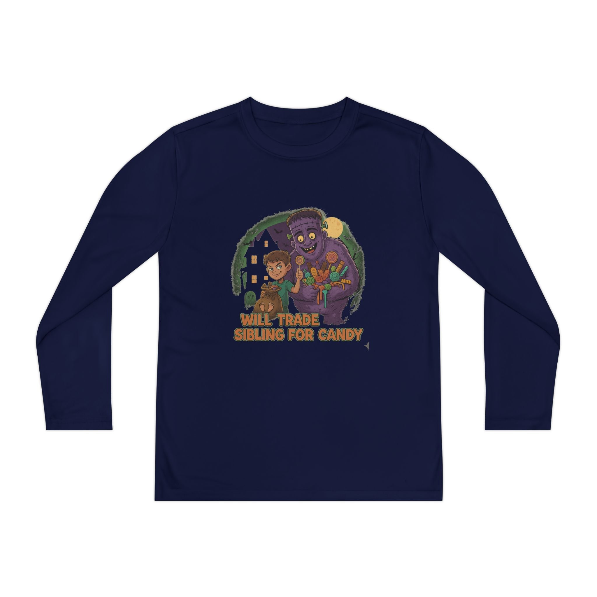 Will Trade Sibling for Candy 1 - Youth Long Sleeve Competitor Tee