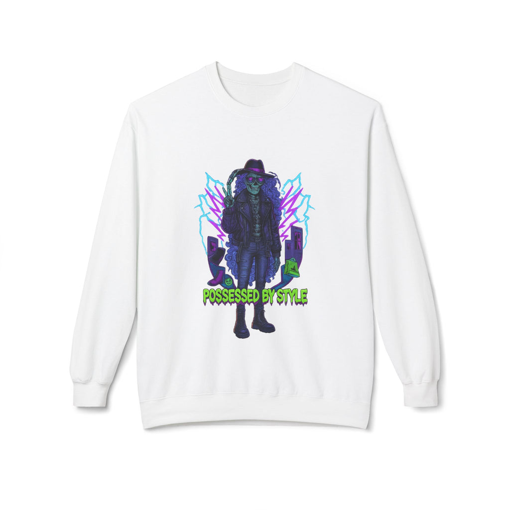 Possessed by Style 1 - Crewneck Unisex Sweatshirt - Cozy Halloween Apparel