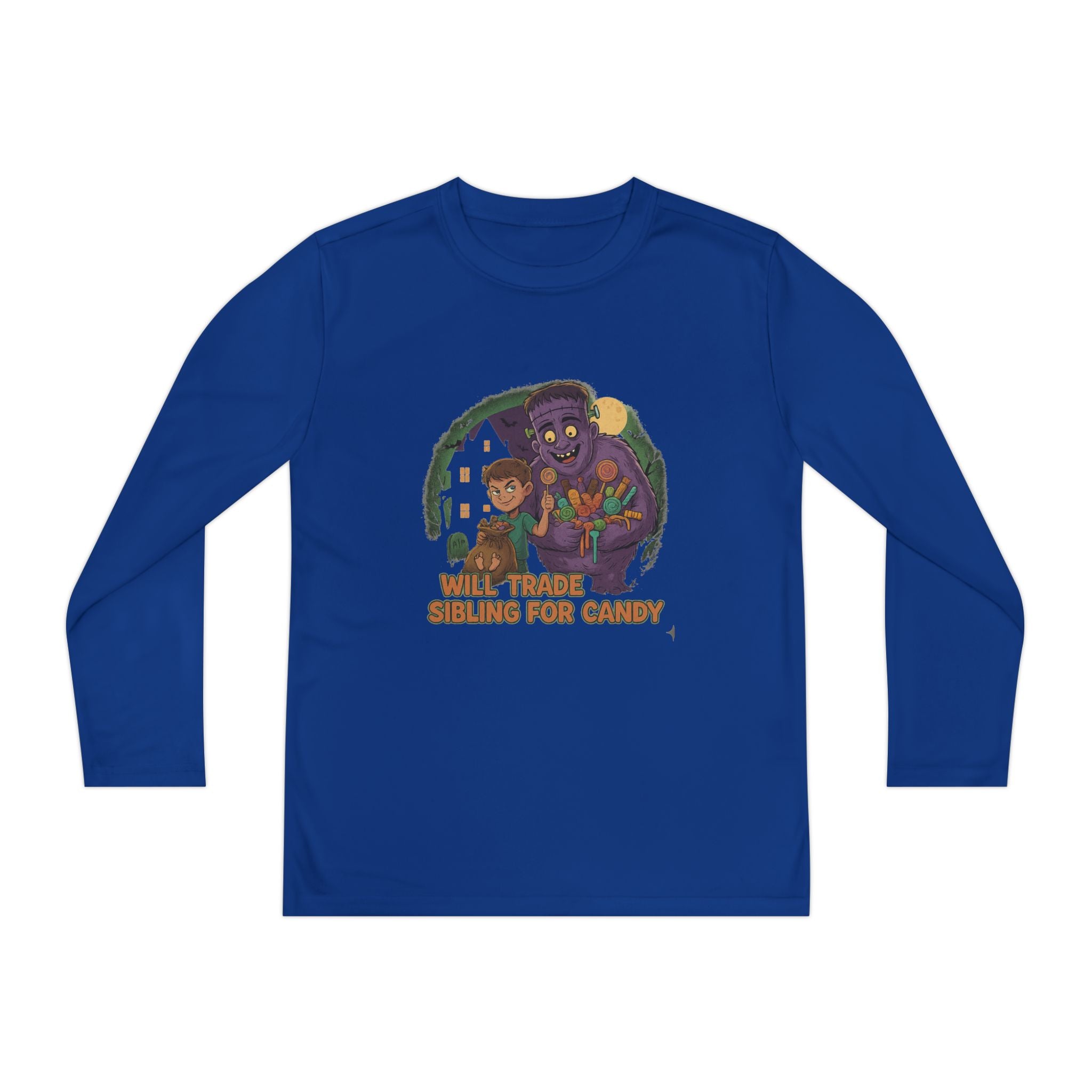 Will Trade Sibling for Candy 1 - Youth Long Sleeve Competitor Tee