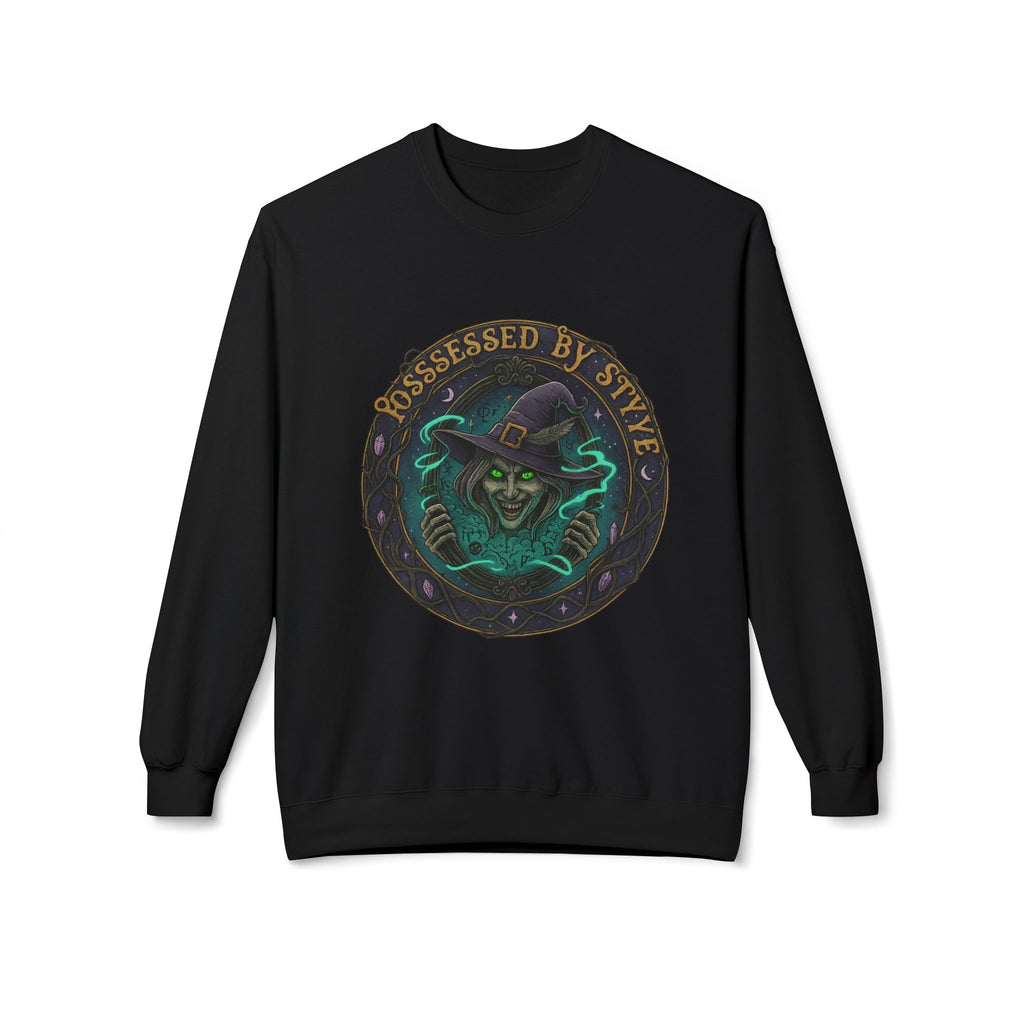 Possessed by Style 3 - Crewneck Unisex Sweatshirt - Cozy Halloween Apparel