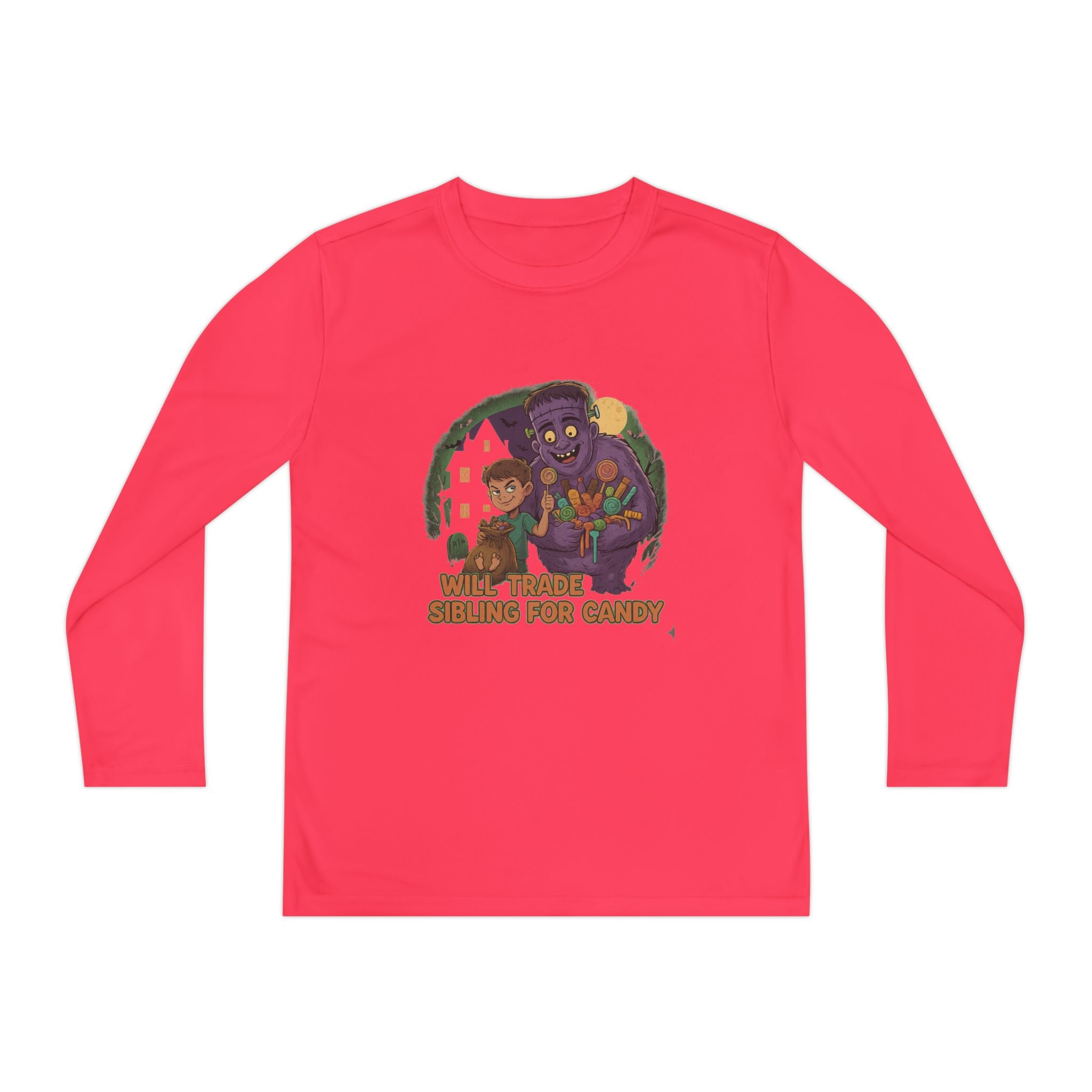 Will Trade Sibling for Candy 1 - Youth Long Sleeve Competitor Tee