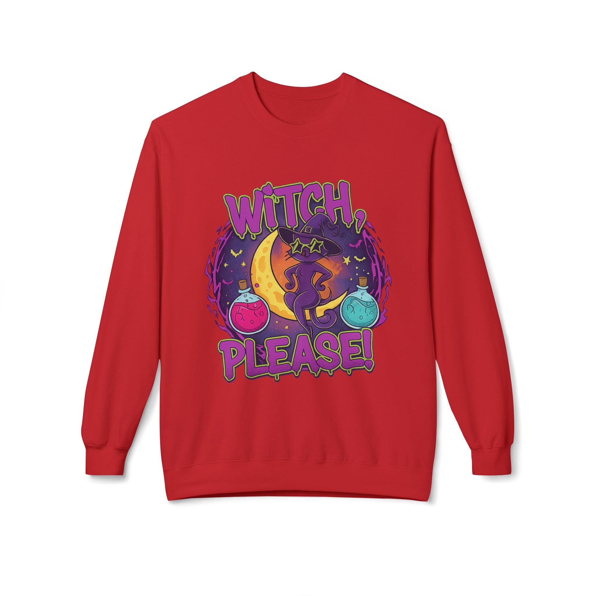 Witch, Please! 3 - Crewneck Unisex Sweatshirt - Cozy Halloween Apparel