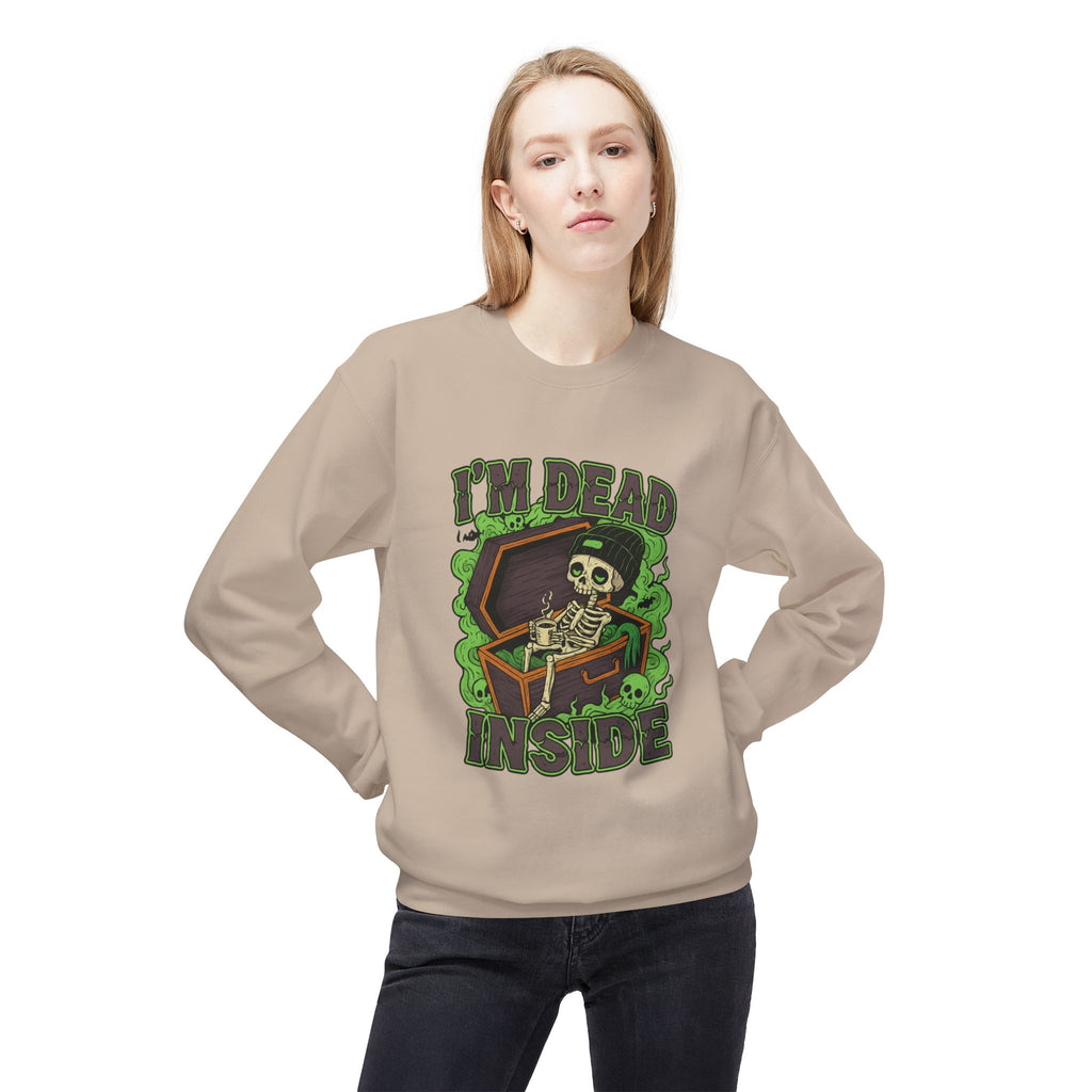 I'm Dead Inside 2- Crewneck Unisex Sweatshirt - Cozy Halloween Apparel