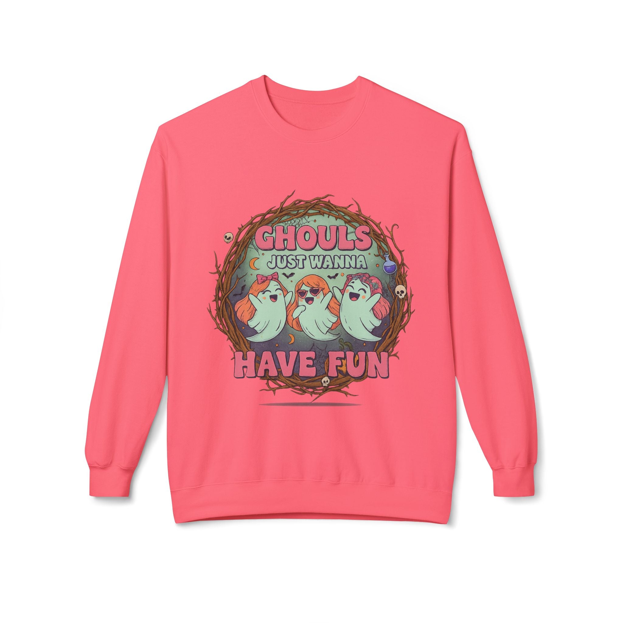Ghouls Just Wanna Have Fun 1 - Crewneck Unisex Sweatshirt - Cozy Halloween Apparel