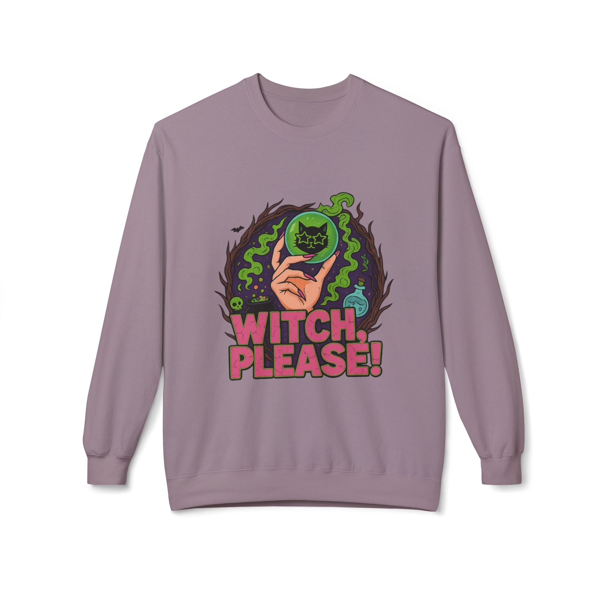 Witch, Please! 2 - Crewneck Unisex Sweatshirt - Cozy Halloween Apparel