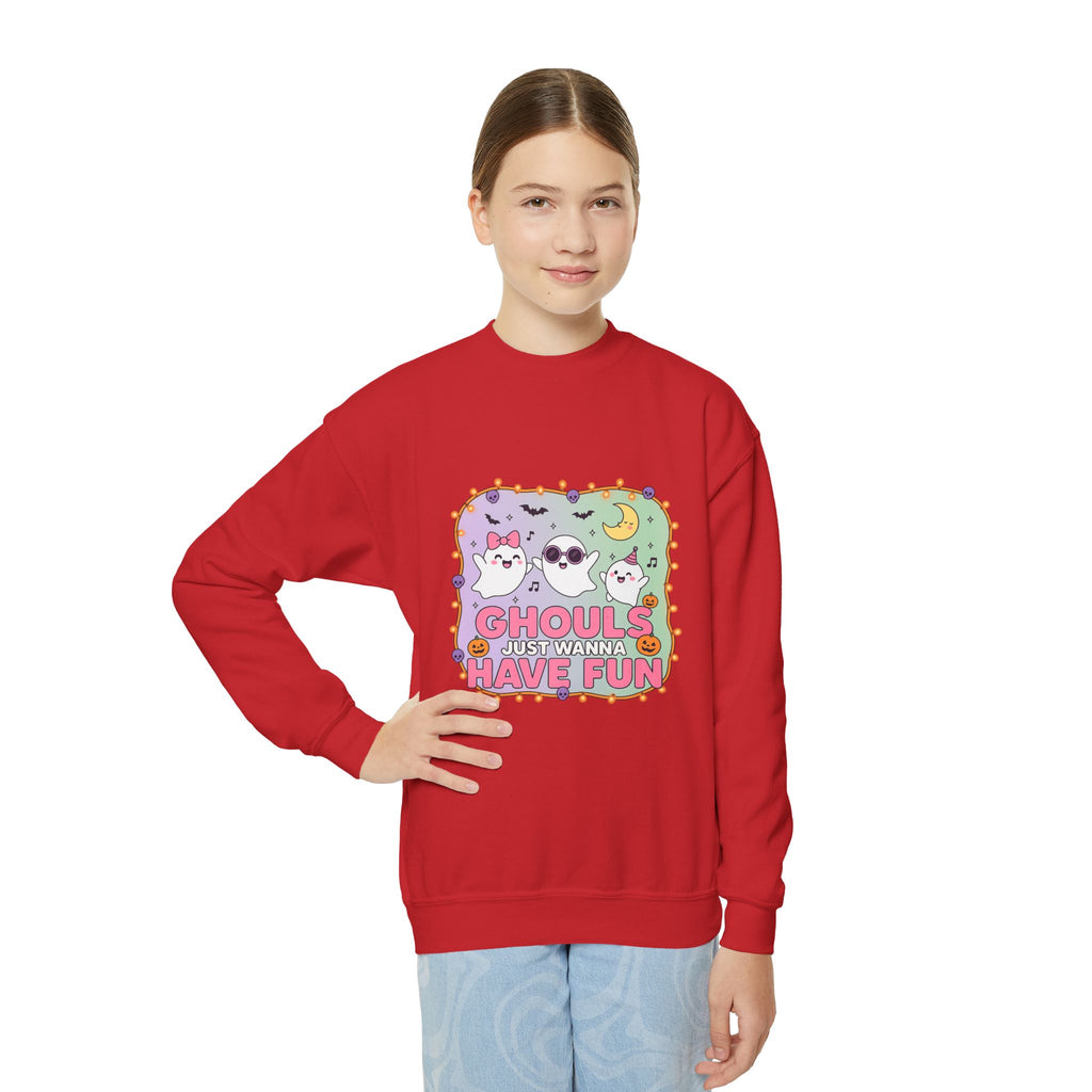 KIDS Ghouls Just Wanna Have Fun, Fun Halloween Sweatshirt, Cute Kids Sweatshirt