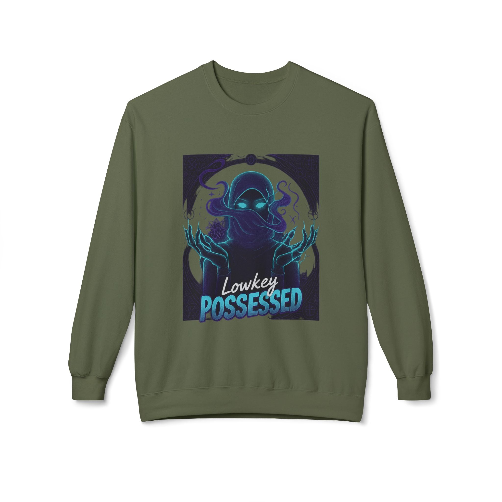 Lowkey Possessed 3 - Crewneck Unisex Sweatshirt - Cozy Halloween Apparel