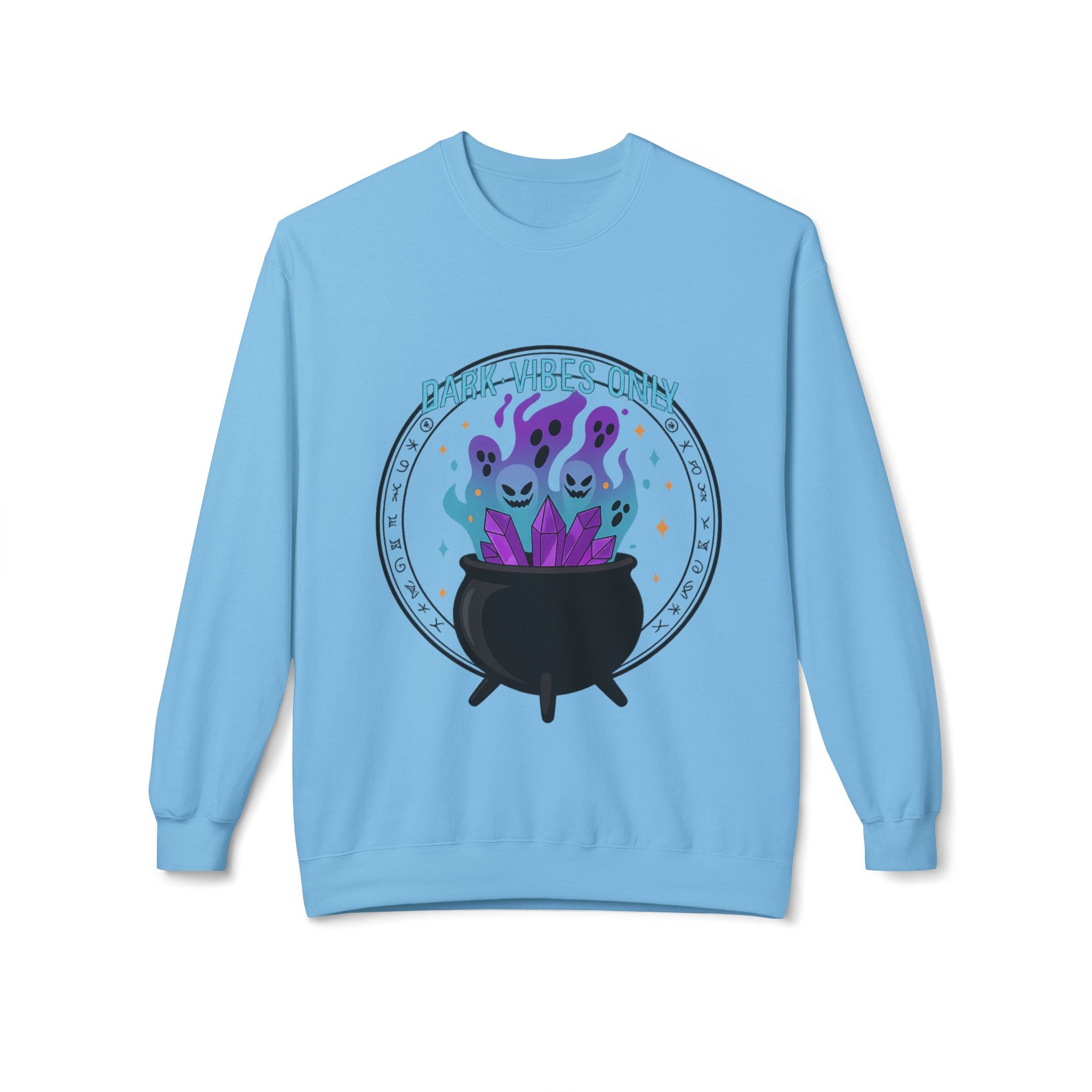 Dark Vibes Only 3.2 - Crewneck Unisex Sweatshirt - Cozy Halloween Apparel