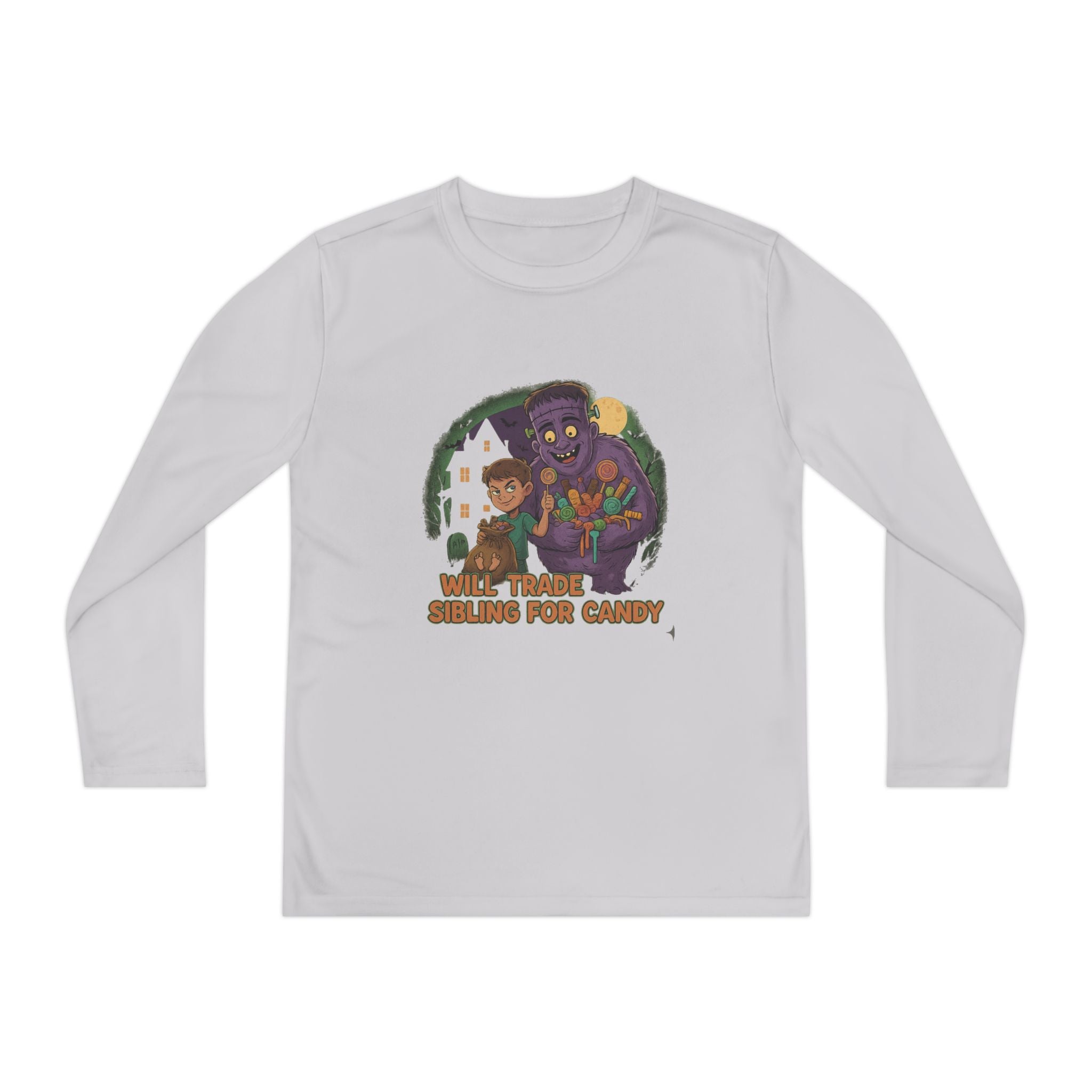 Will Trade Sibling for Candy 1 - Youth Long Sleeve Competitor Tee