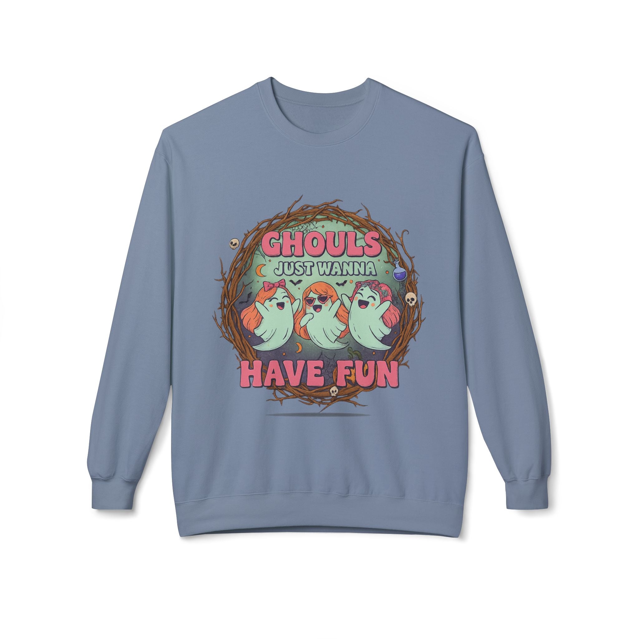 Ghouls Just Wanna Have Fun 1 - Crewneck Unisex Sweatshirt - Cozy Halloween Apparel